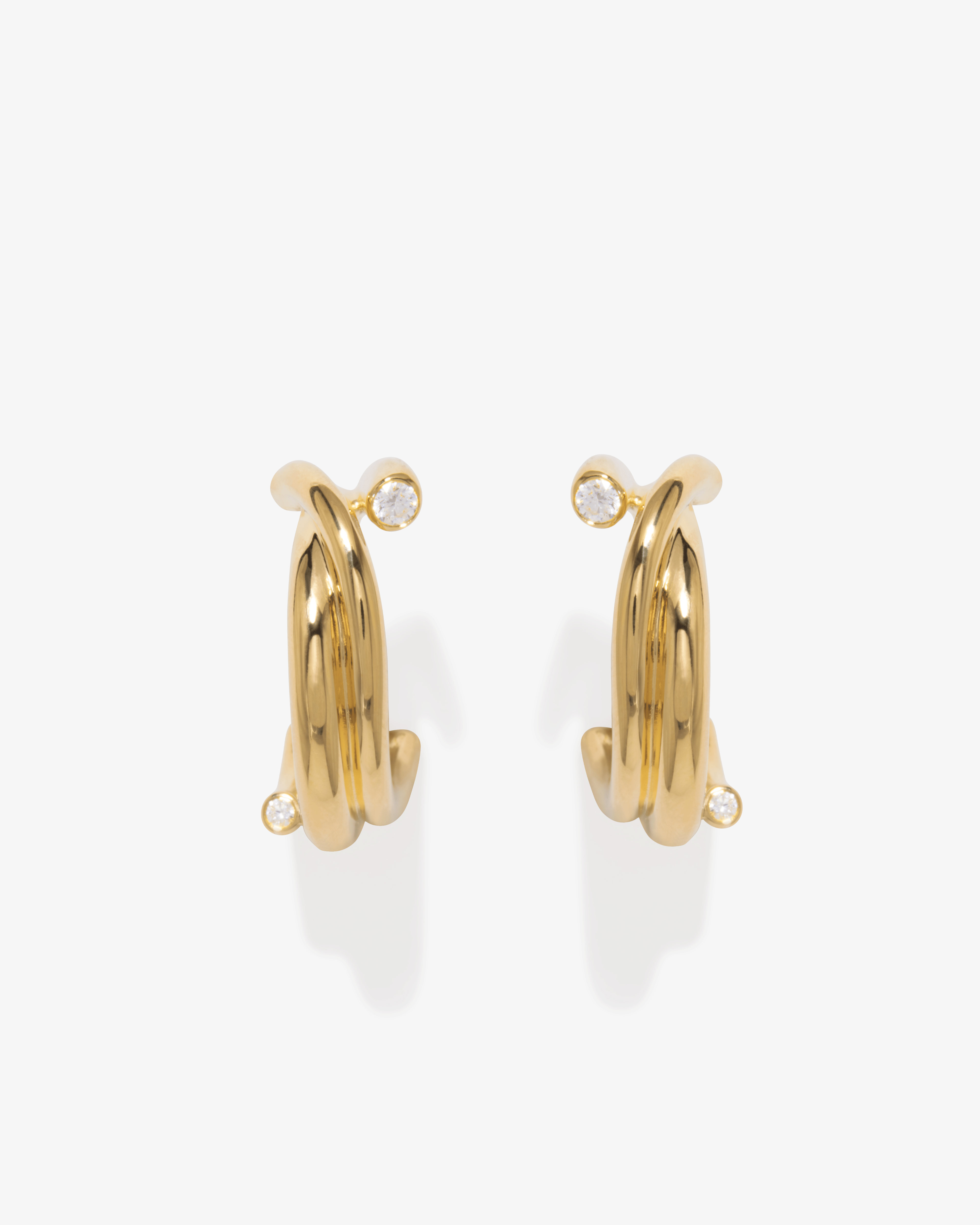 Completedworks Completed Works - Multi Strand Hoops - (Gold)