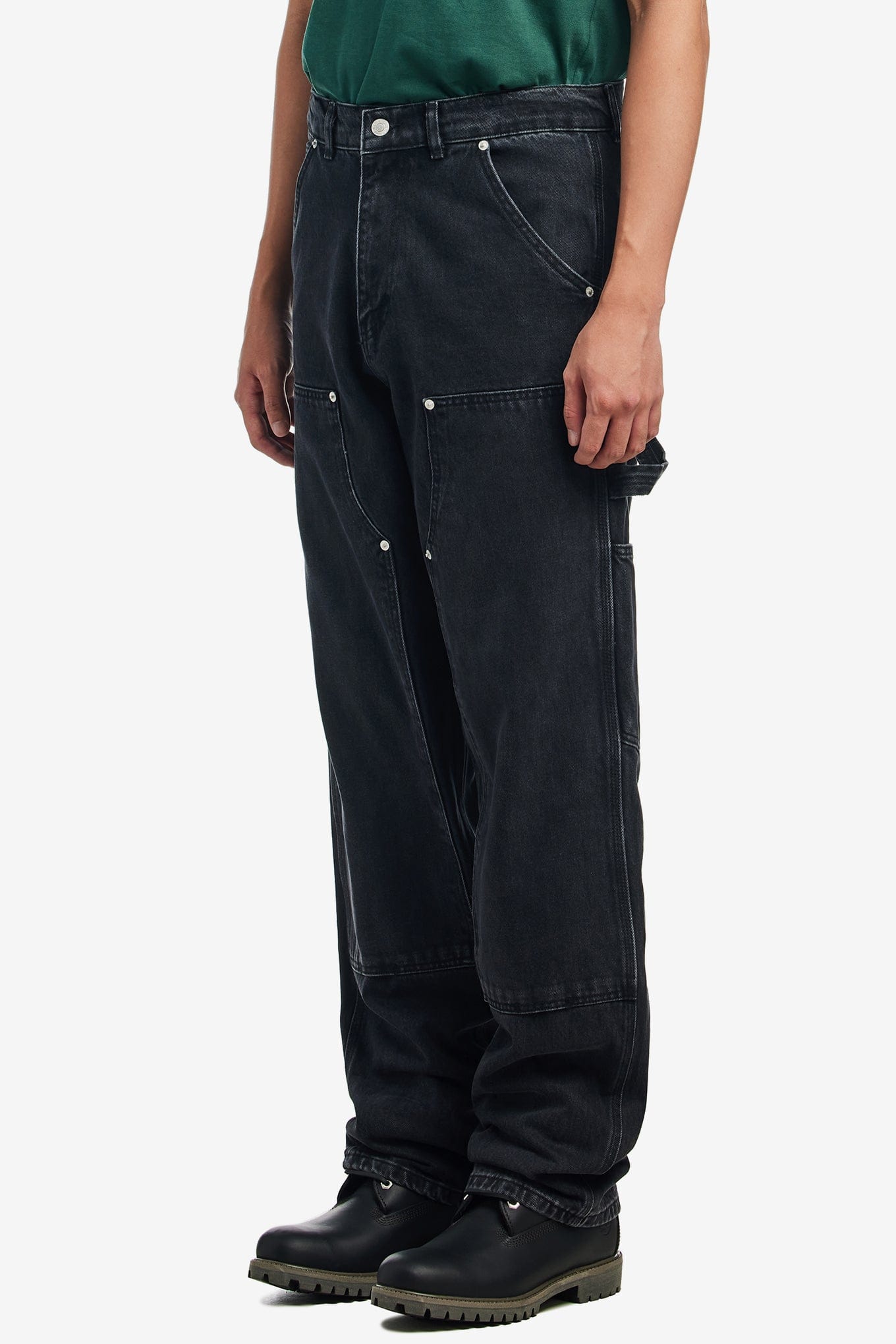 PATTA DOUBLE KNEE CARTOON DENIM PANTS