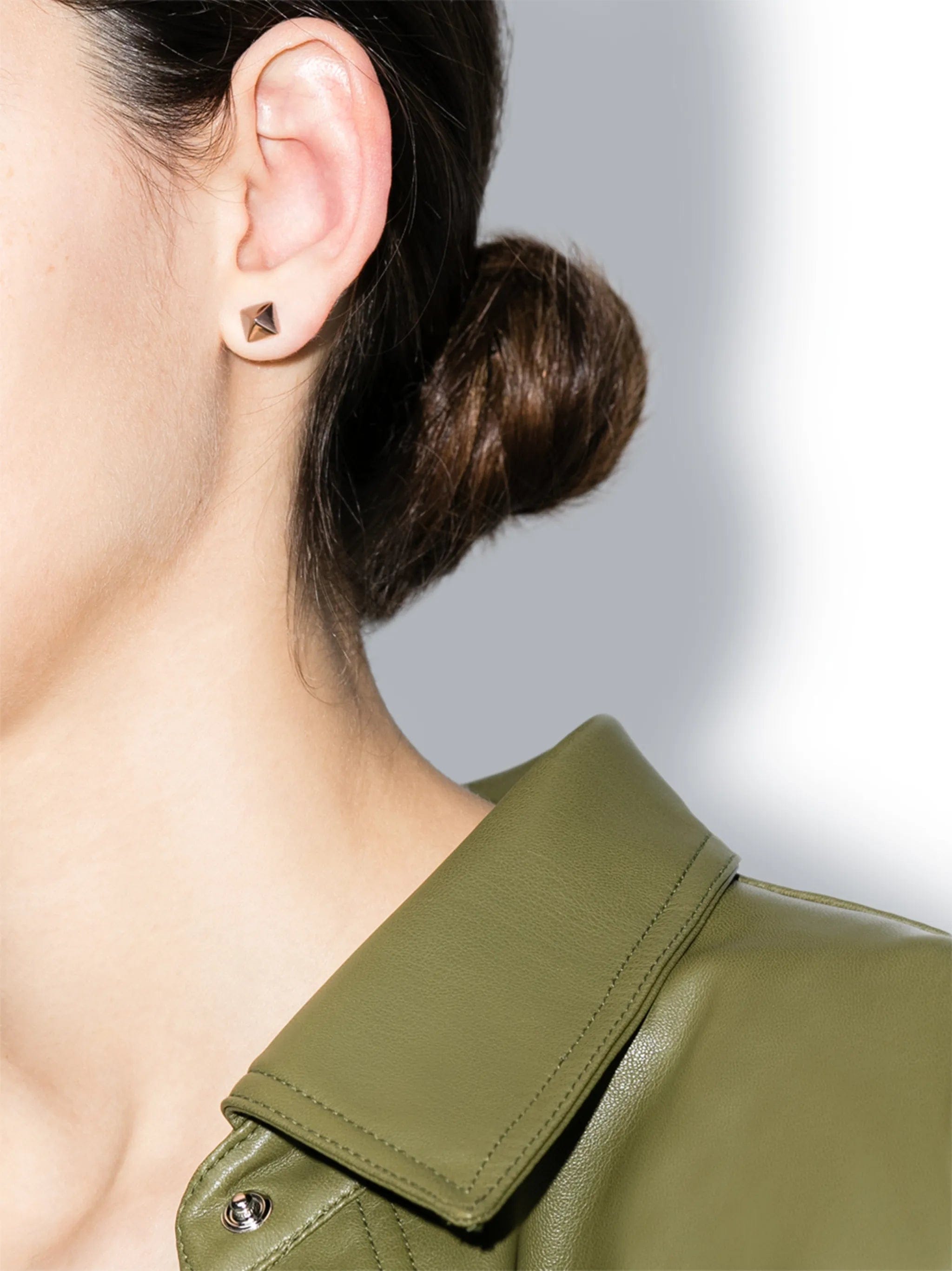 Anita Ko 14kt rose gold Spike stud earrings