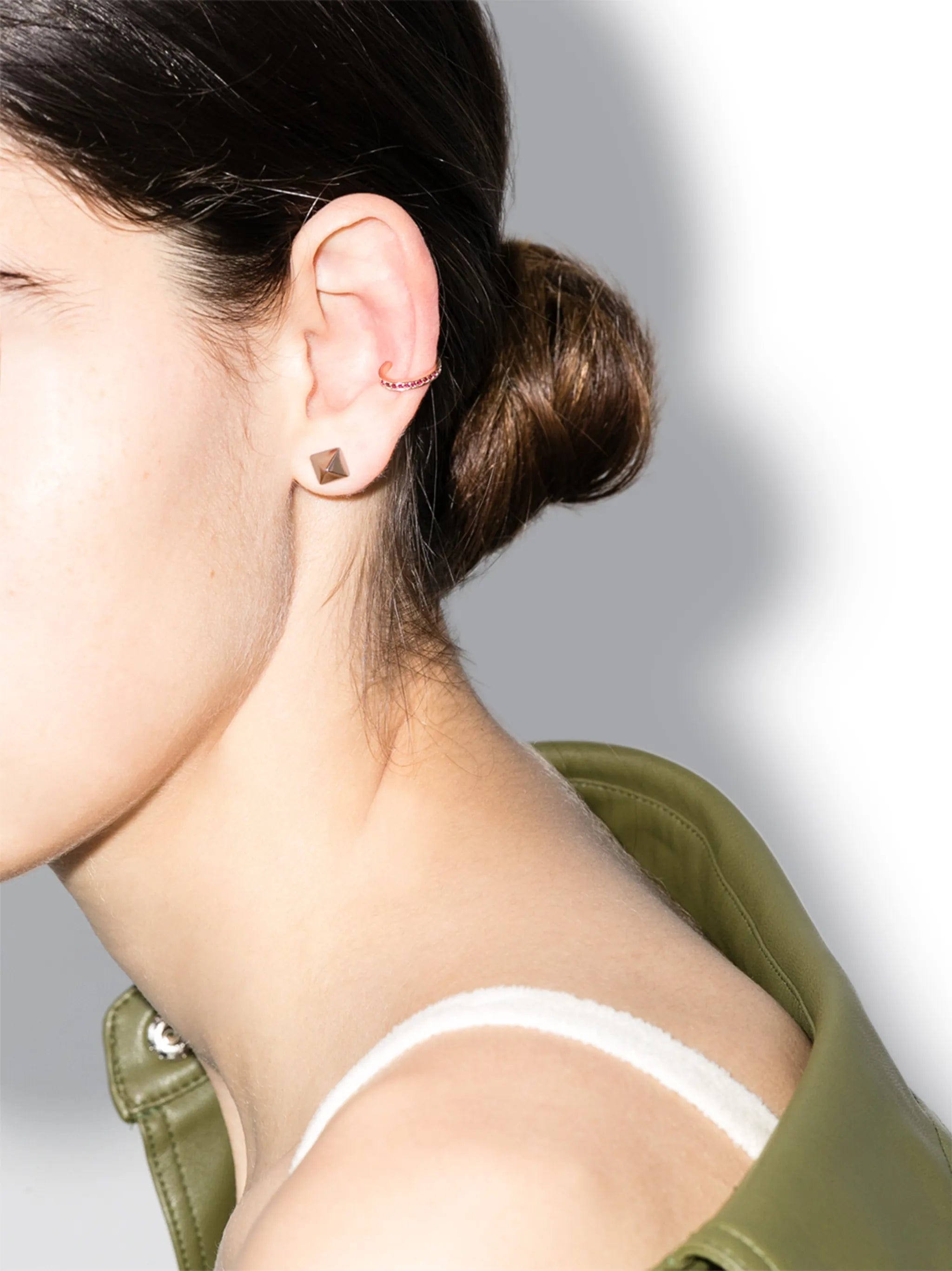 Anita Ko 14kt rose gold Spike stud earrings