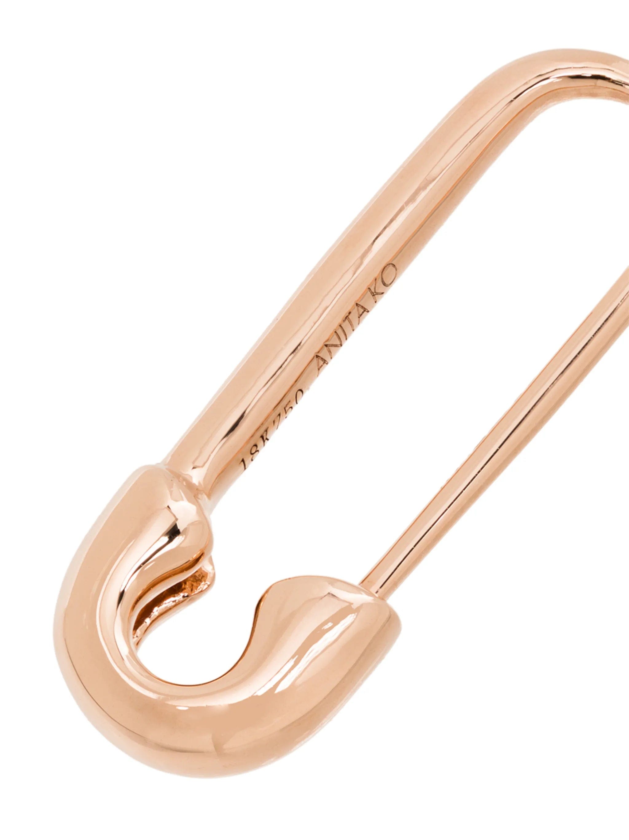 Anita Ko Safety Pin 18kt rose gold earring