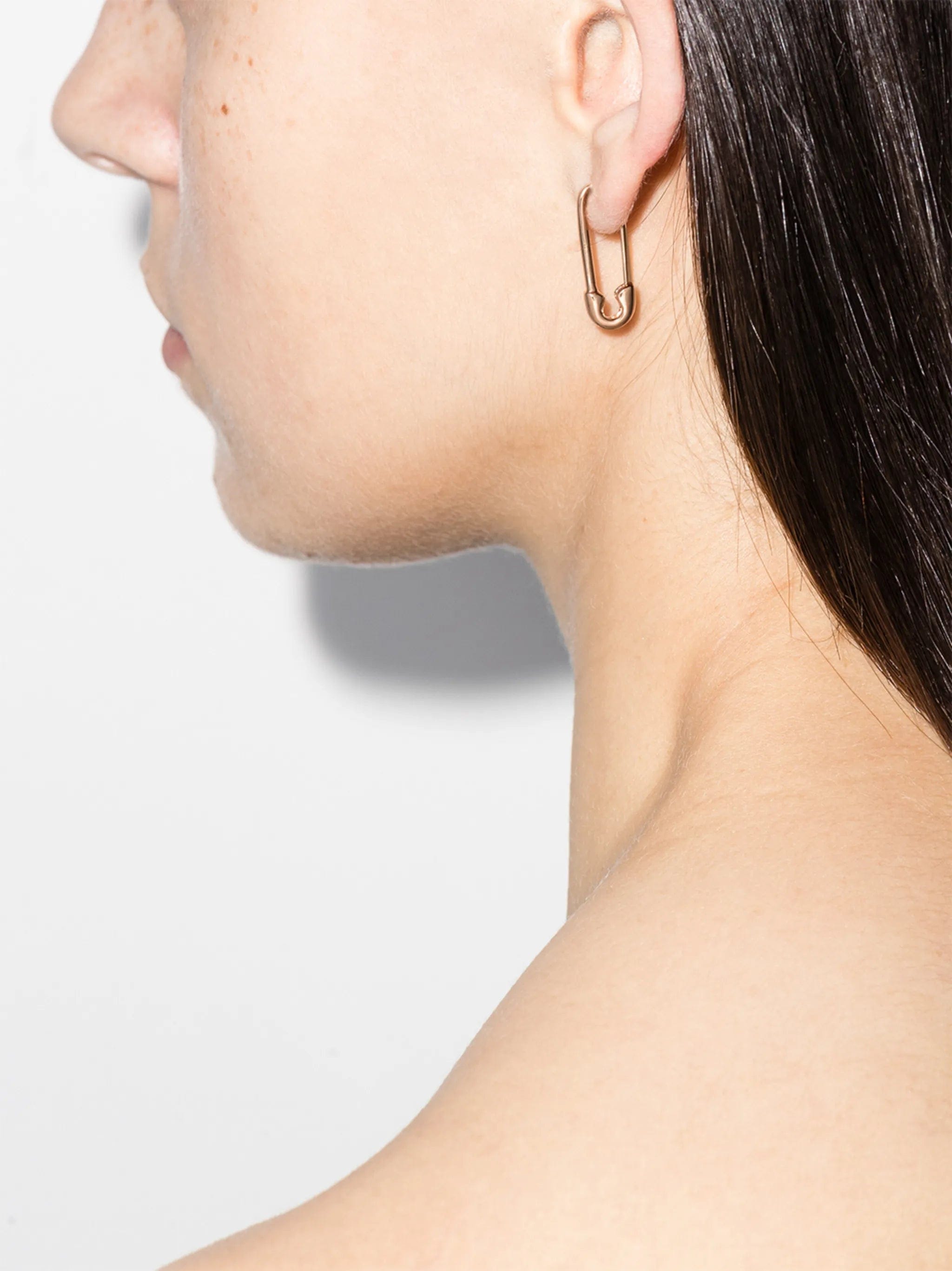Anita Ko Safety Pin 18kt rose gold earring