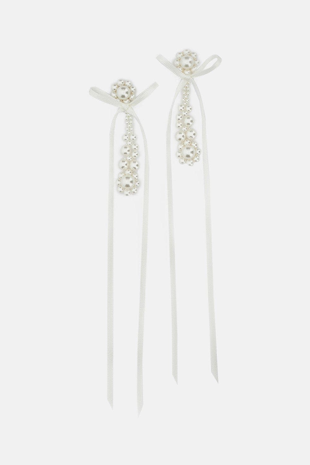 Simone Rocha ORECCHINI CON FIOCCHI VICTORIAN DRIP