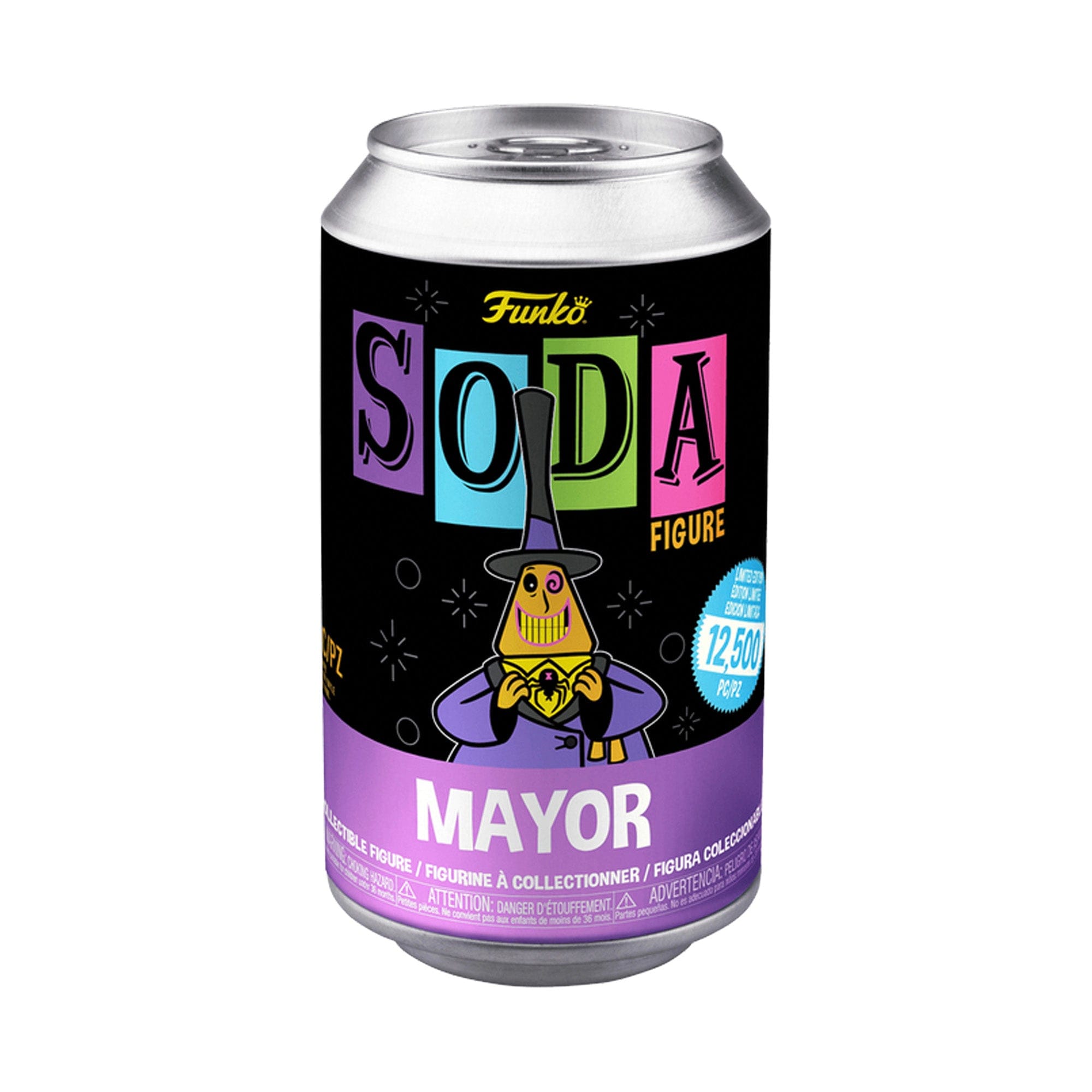 Limited Funko Vinyl SODA: The Nightmare Before Christmas - Mayor (Black Light) 12,500 Limited Edition (1 in 6 Chance at Chase)