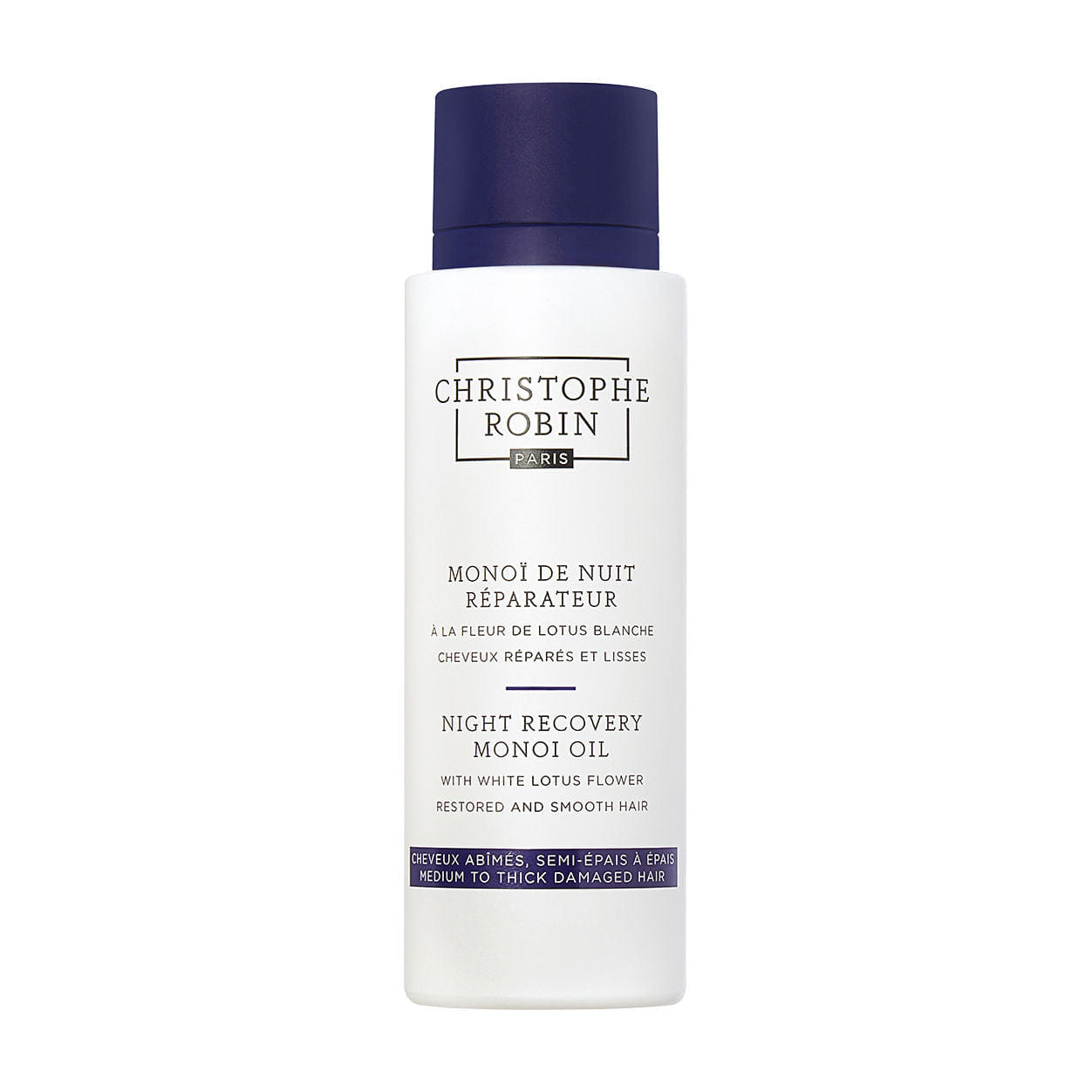 Christophe Robin Night Recovery Monoï Oil with White Lotus Flower