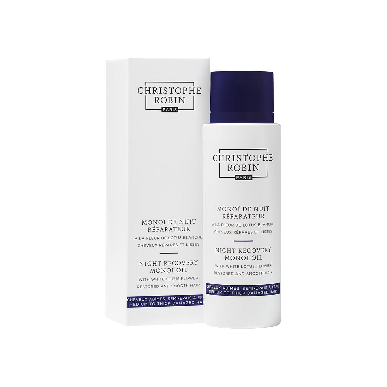 Christophe Robin Night Recovery Monoï Oil with White Lotus Flower