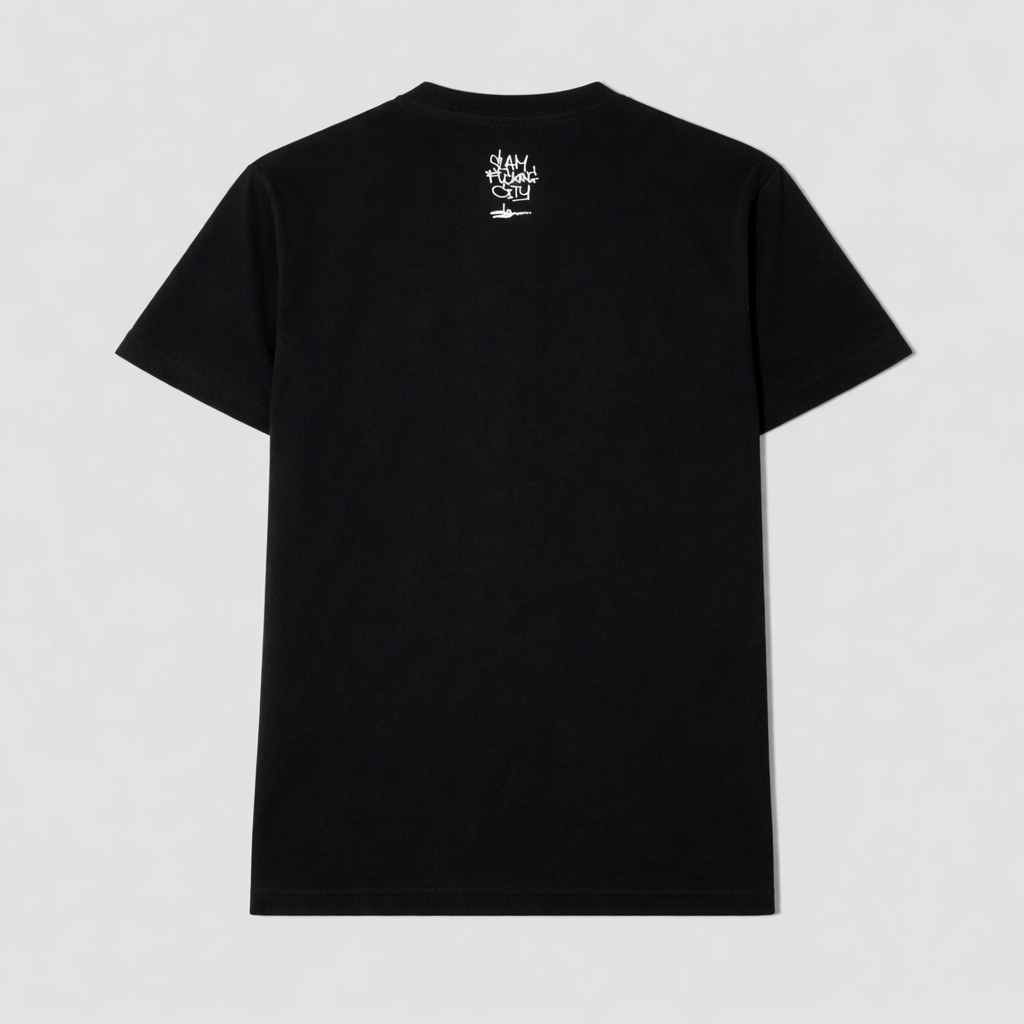 Slam City Skates x Slawn Faces T - Shirt Black