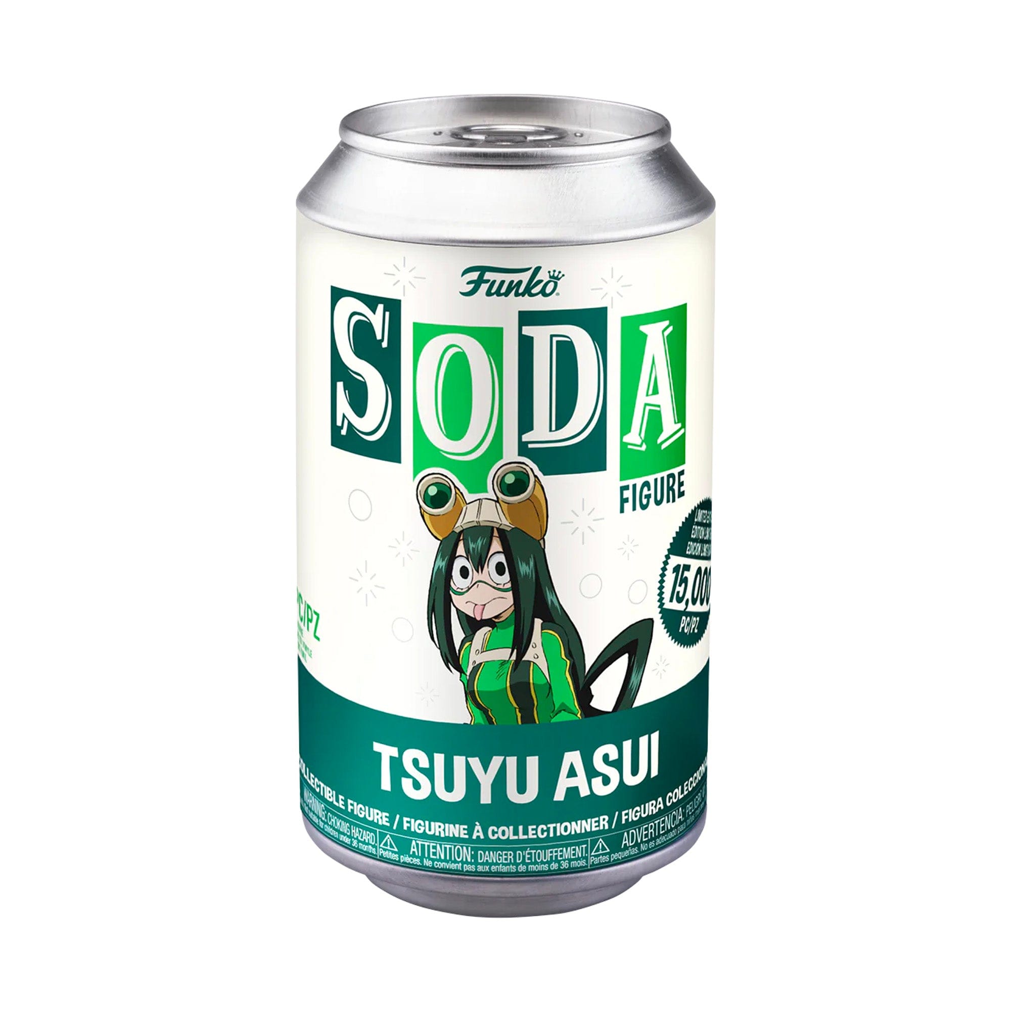 ACADEMIA Funko Vinyl SODA: My Hero Academia - Tsuyu Asui 15,000 Limited Edition (1 in 6 Chance at Chase)