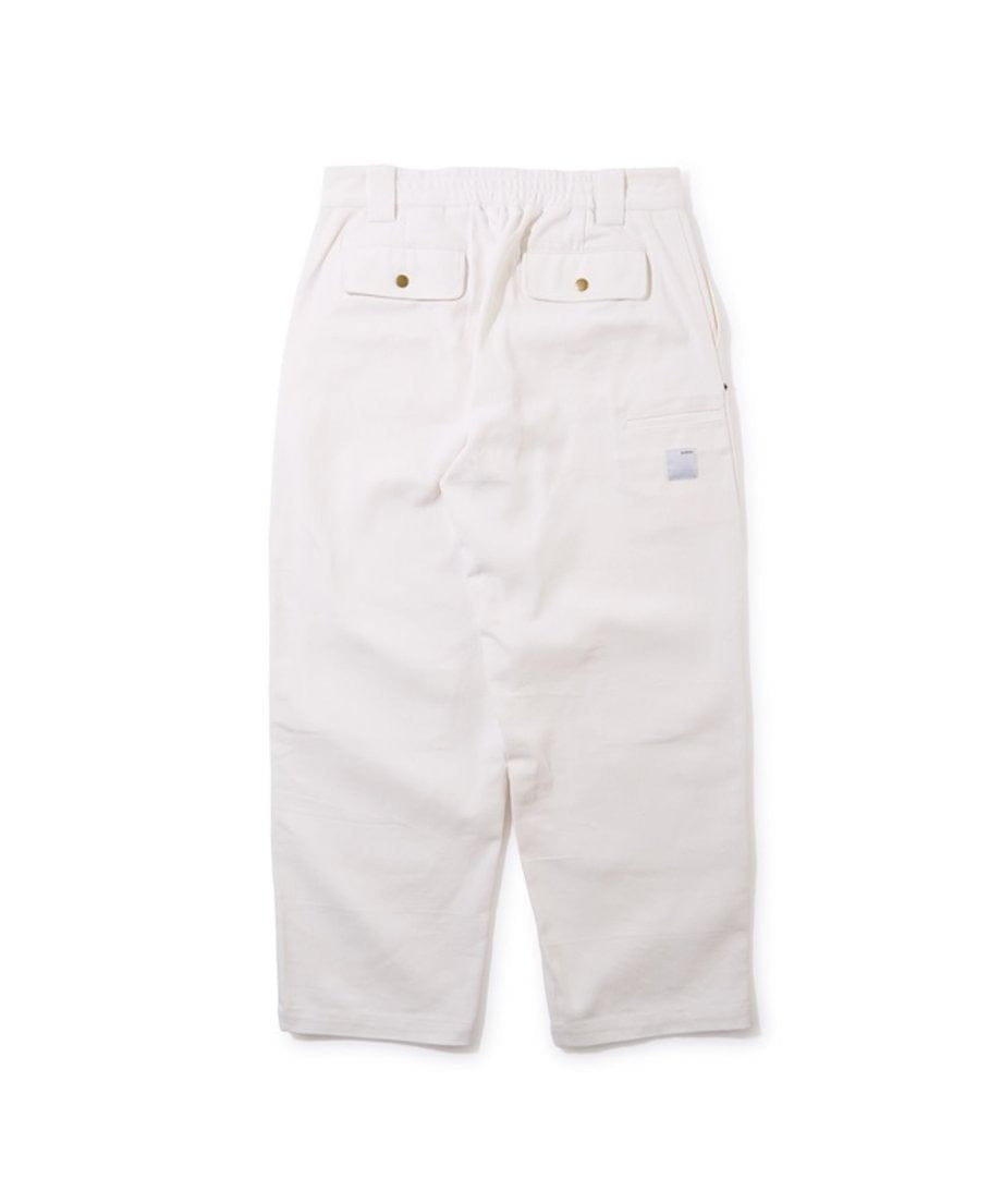 WHITE* Diaspora skateboards Double Knee Comfortable Trousers White
