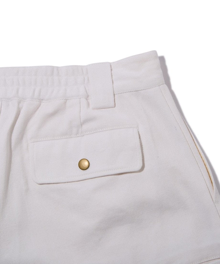 WHITE* Diaspora skateboards Double Knee Comfortable Trousers White