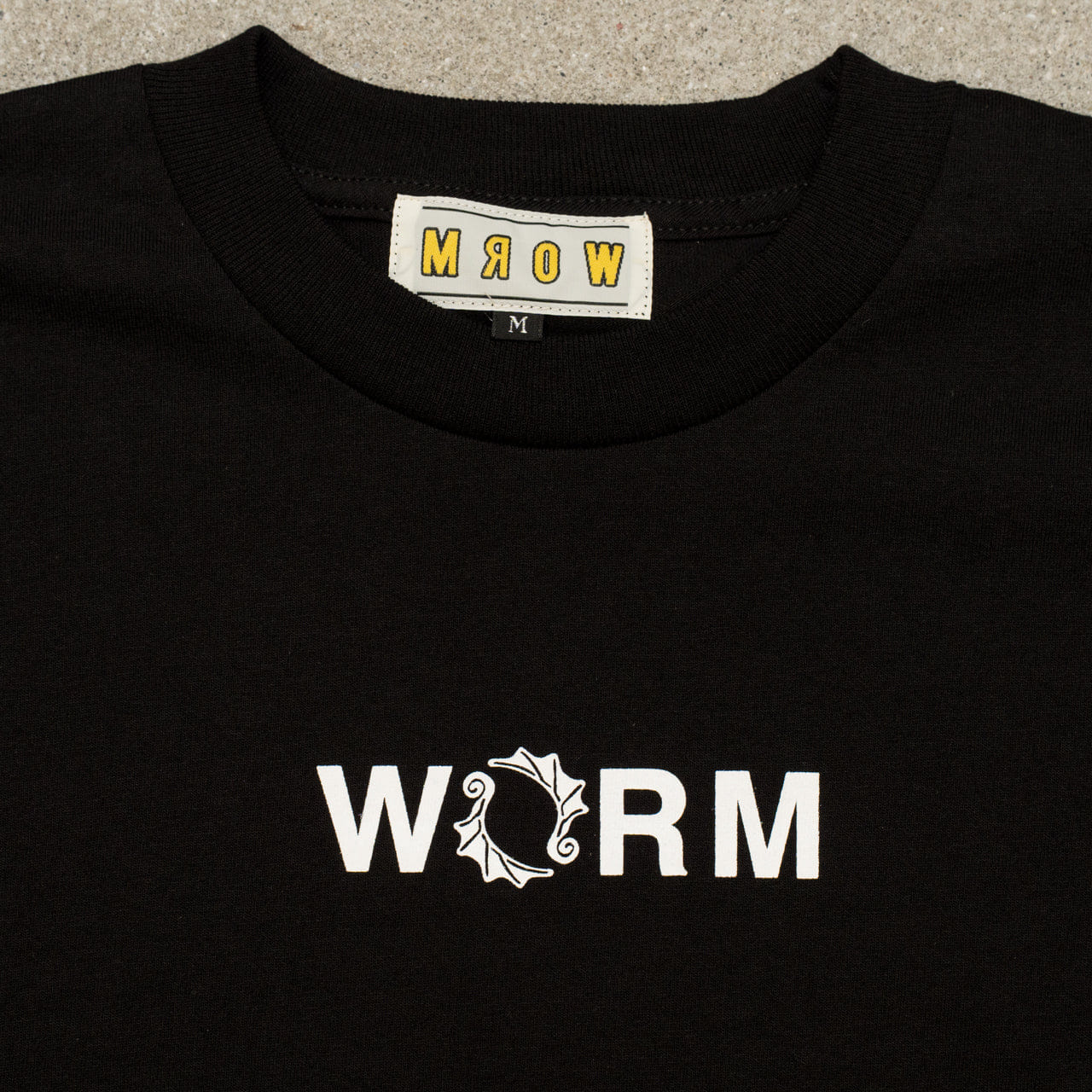 Logo WORM T - shirt Small Logo Black