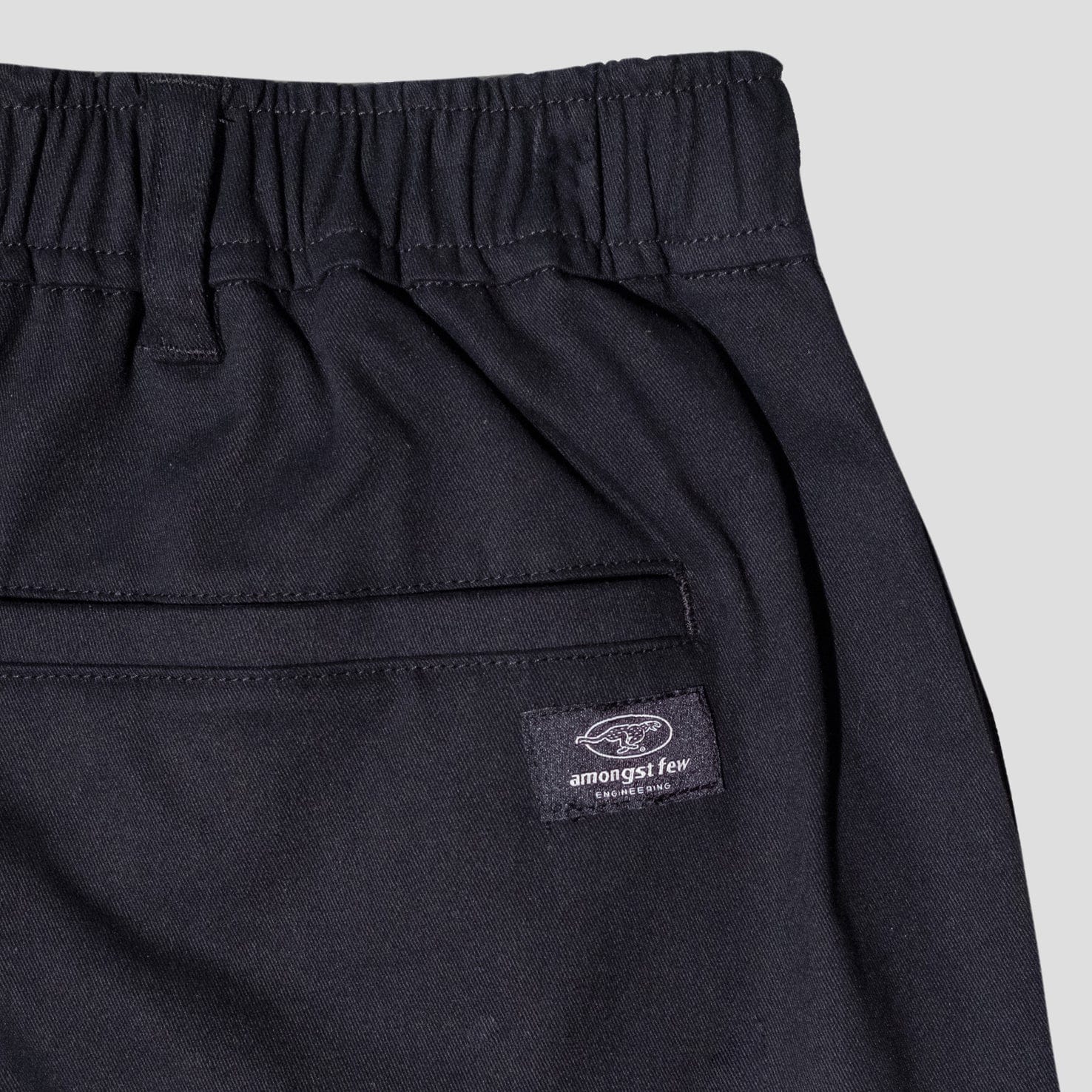 Amongst Few - Engineering Wide Chino Pants (Black)