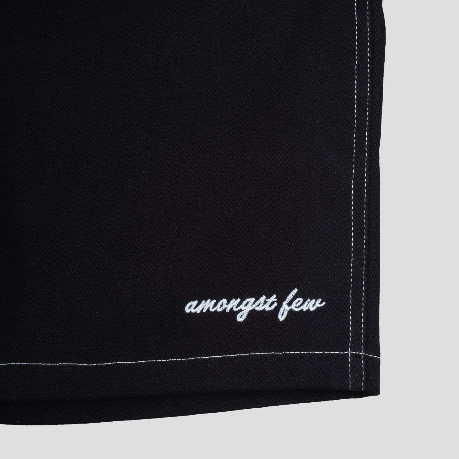 Amongst Few - Oversized Signature Shorts (Black)