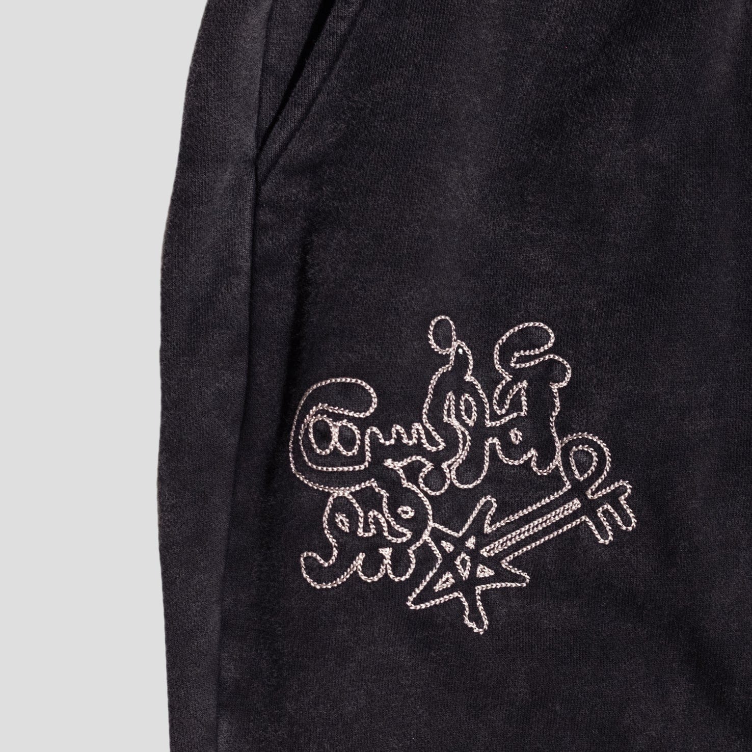 Amongst Few x Precious Trust - Chain Stitch Joggers (Black)