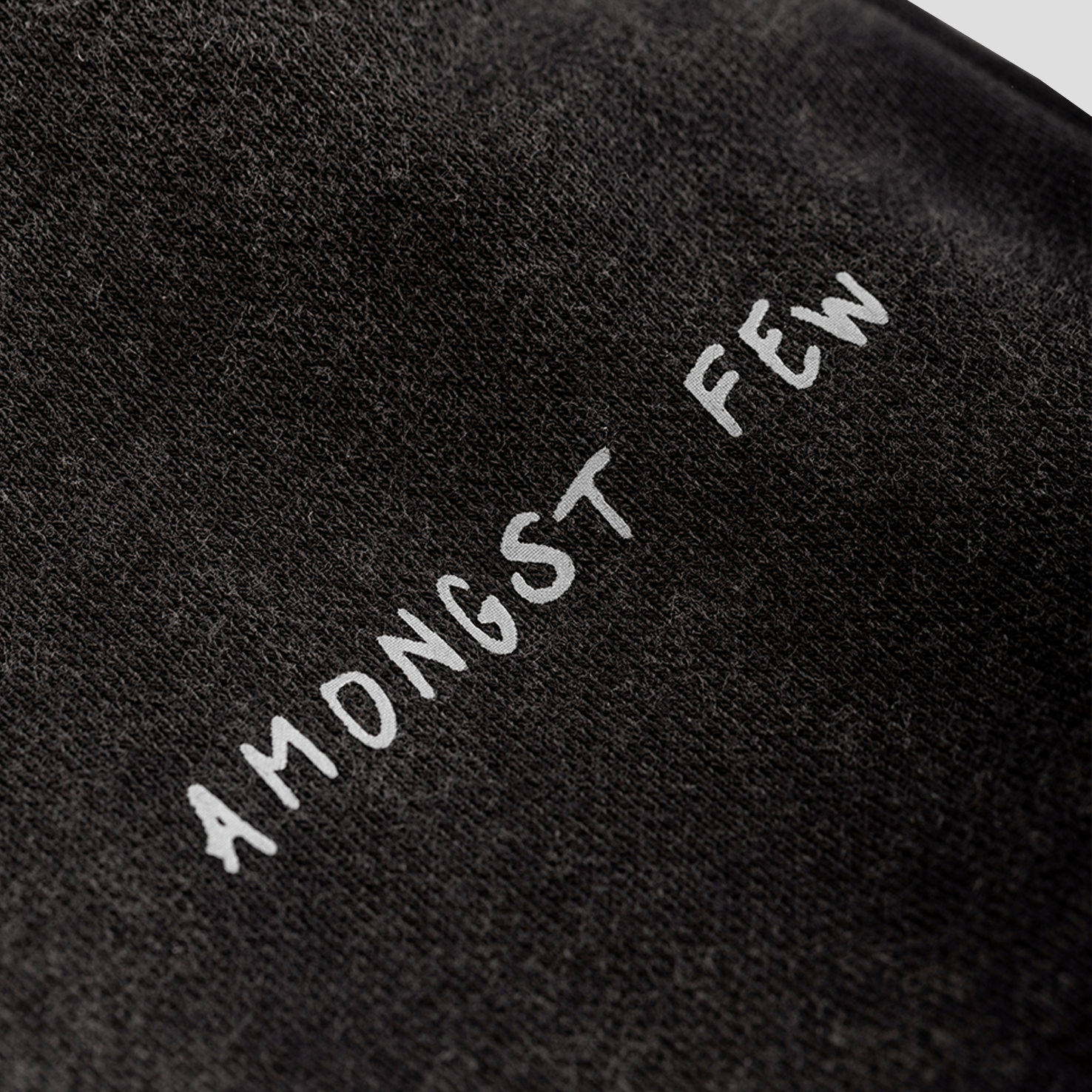 Amongst Few - Toddler Text Joggers (Washed Black)