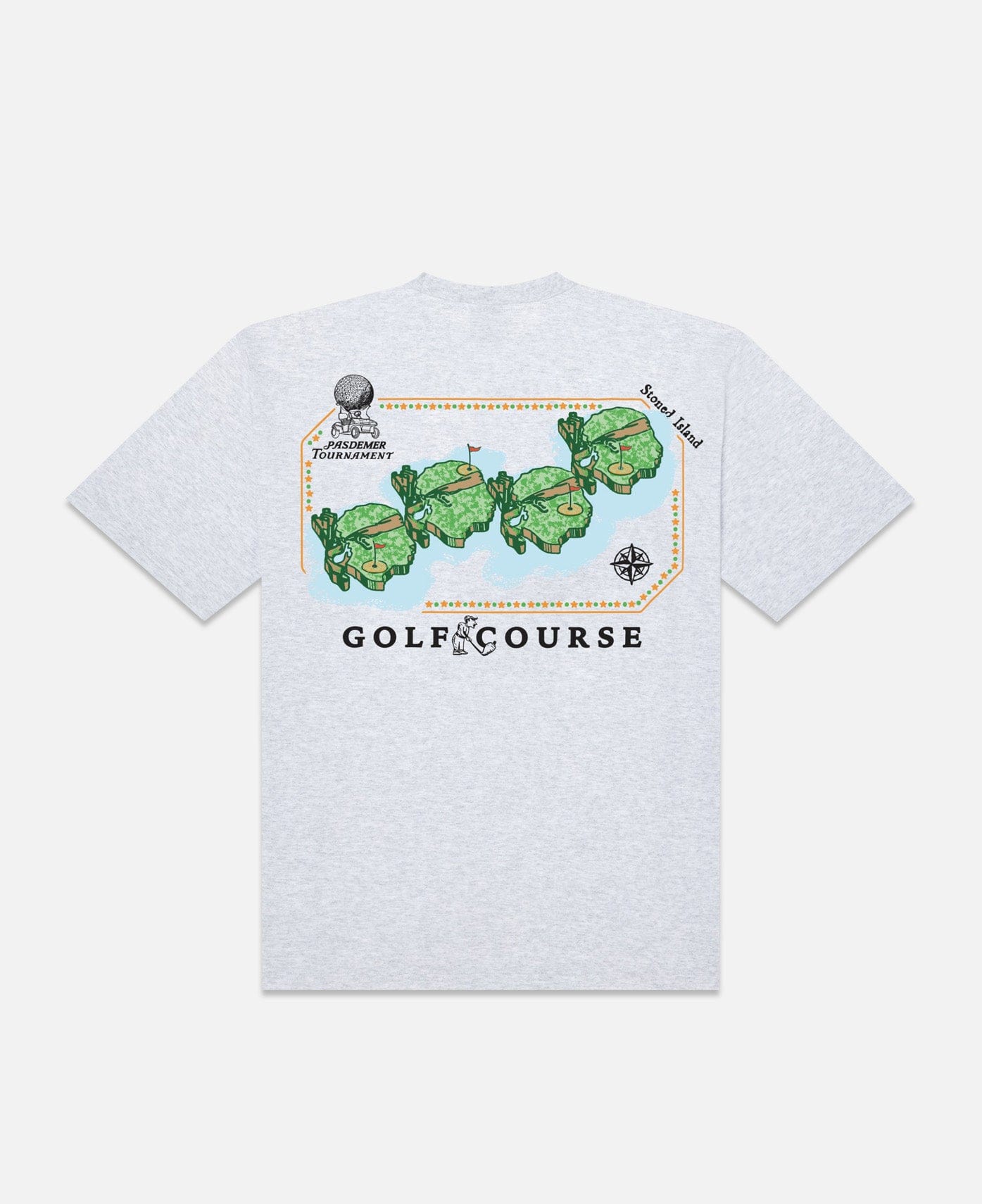 PAS de MER Golf Course T - Shirt (Grey)