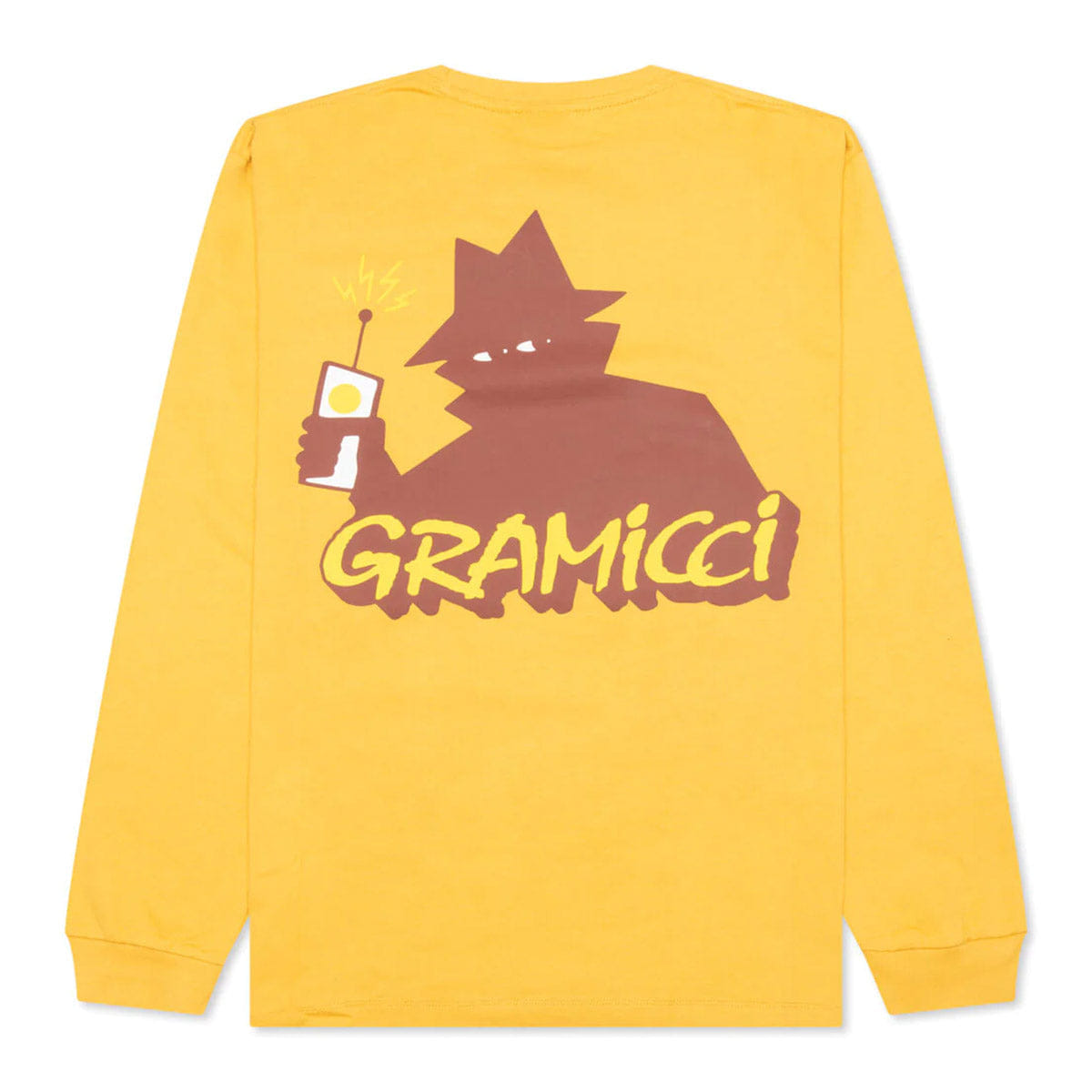REAL BAD MAN '+ GRAMICCI DUDE L/S T-Shirt MUSTARD