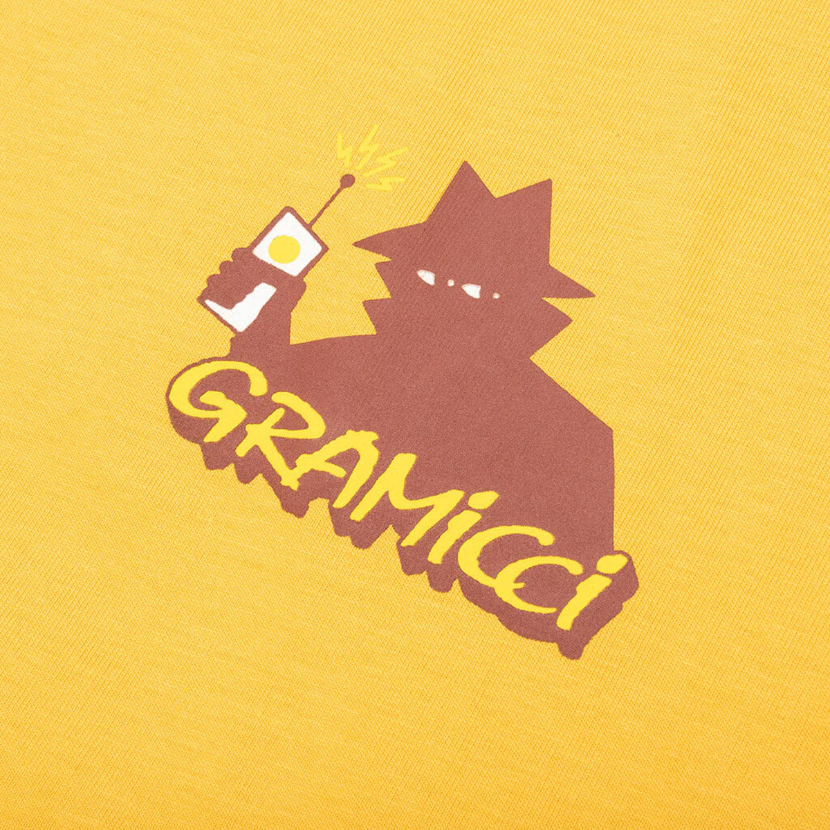 REAL BAD MAN '+ GRAMICCI DUDE L/S T-Shirt MUSTARD