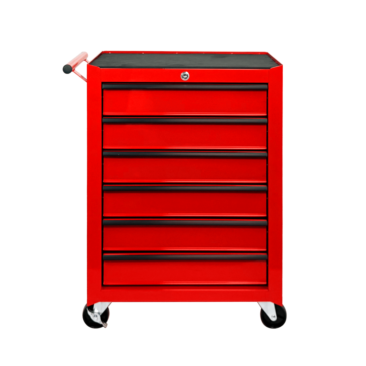 Drawer Streamdale Rolling 6 - Drawer Metal Tool Chest and Cabinet - Red