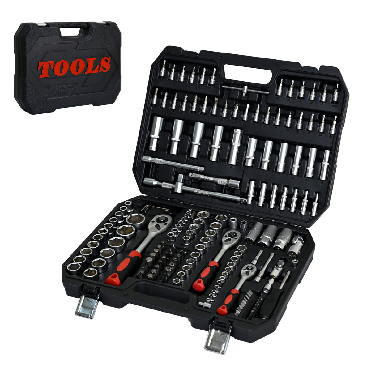 And Streamdale 171 - Piece Universal Socket and Ratchet Wrench Tool Set for Home and Auto Repair