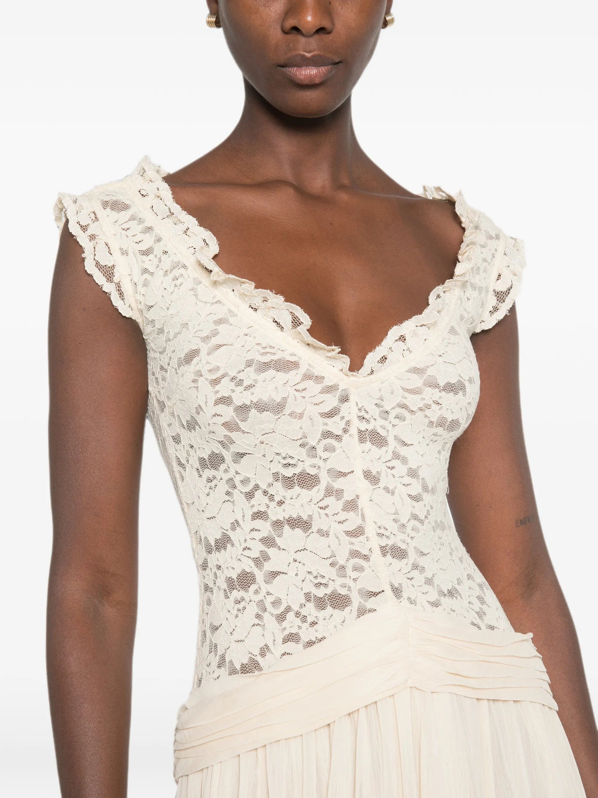 Arcina ORI Arabella cap - sleeve maxi dress