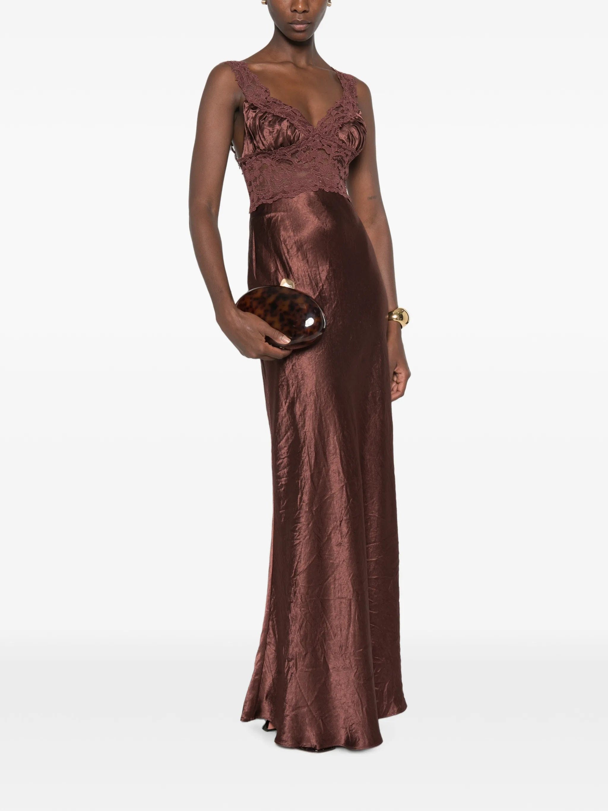 Arcina ORI lace - panelled maxi dress