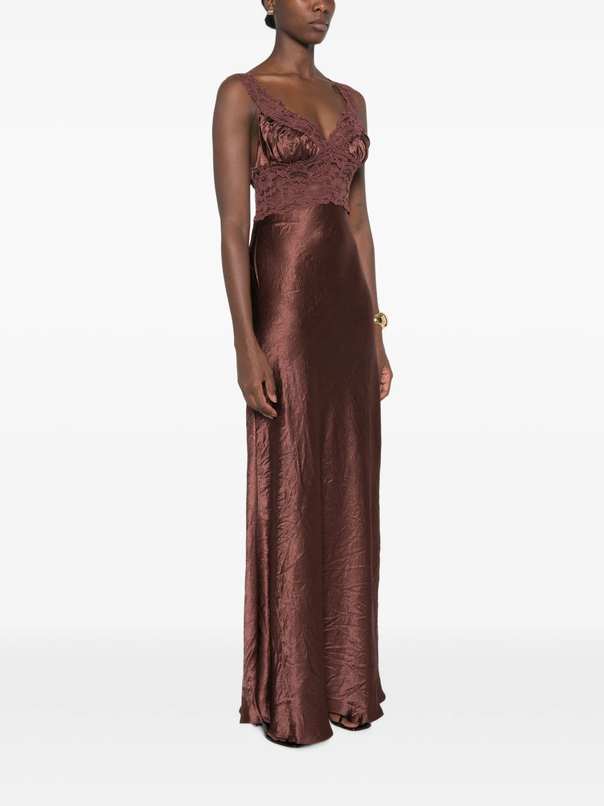Arcina ORI lace - panelled maxi dress