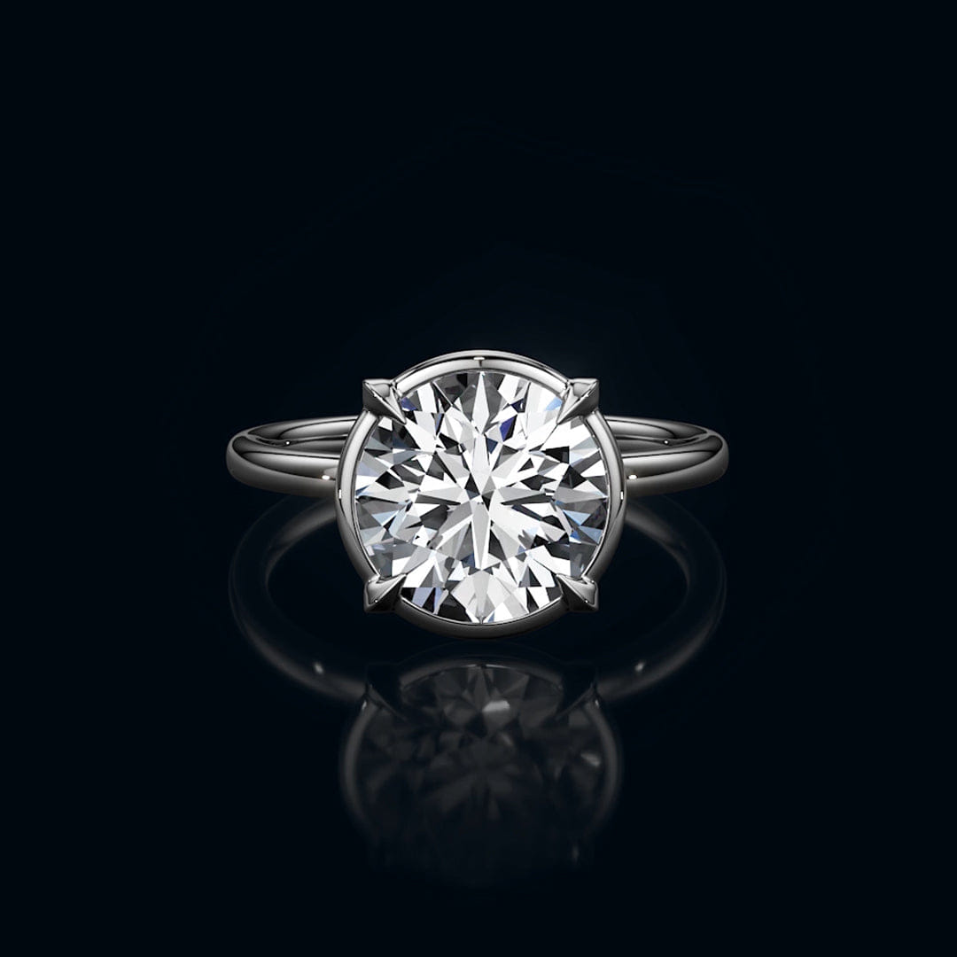 RING The W Bezel Engagement Ring