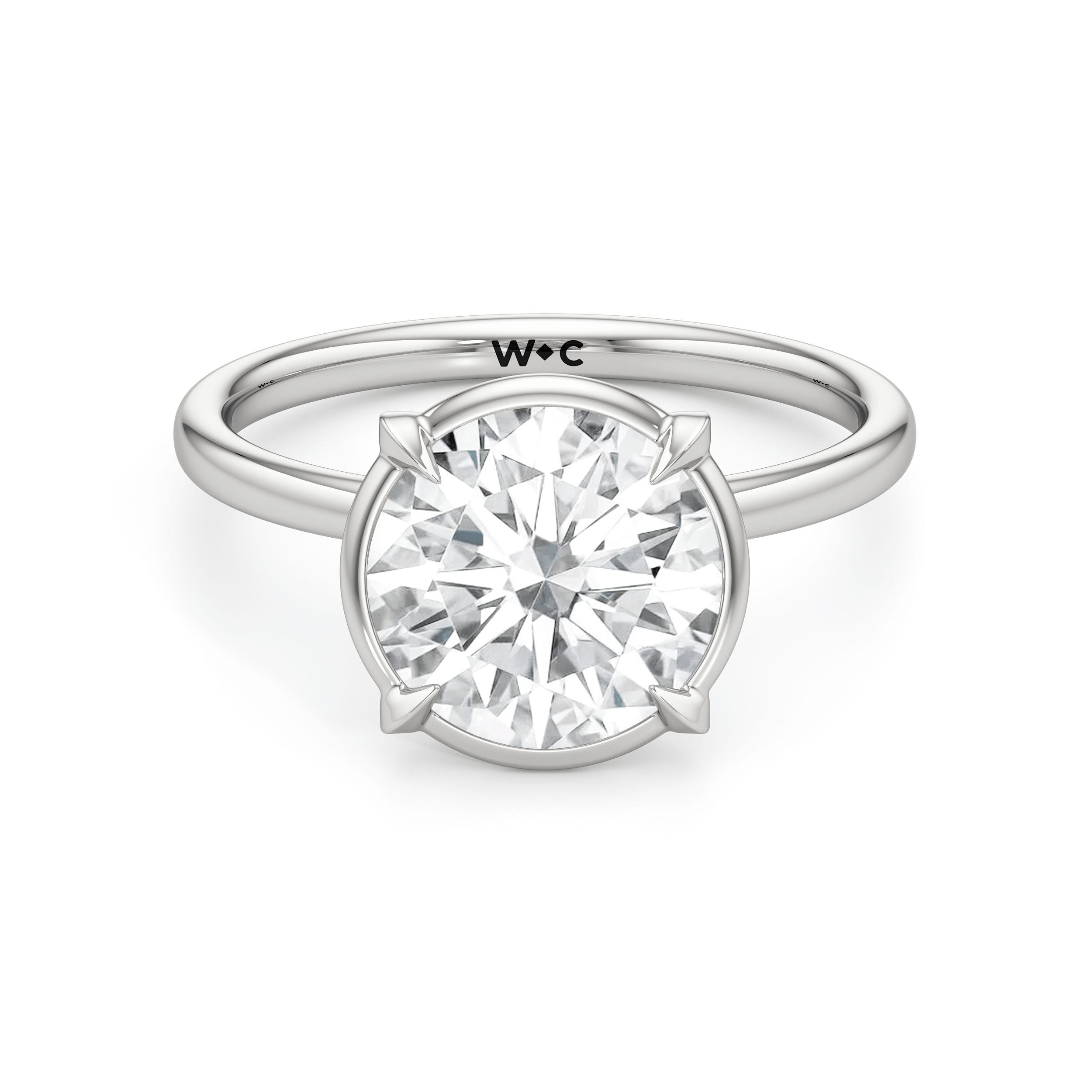 RING The W Bezel Engagement Ring