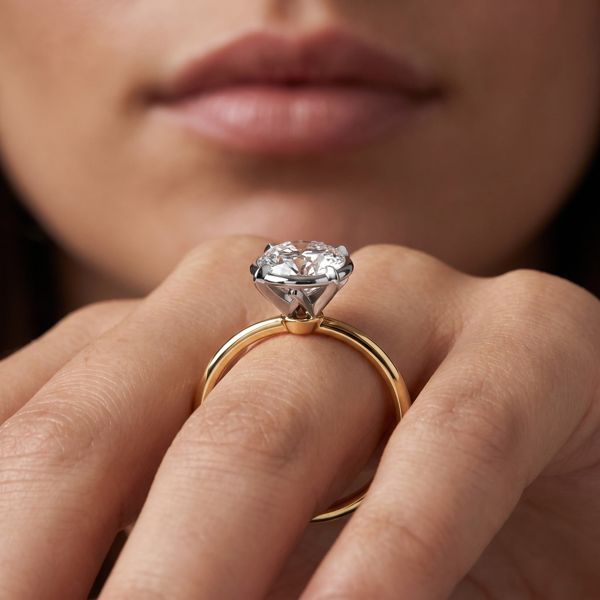 RING The W Bezel Engagement Ring