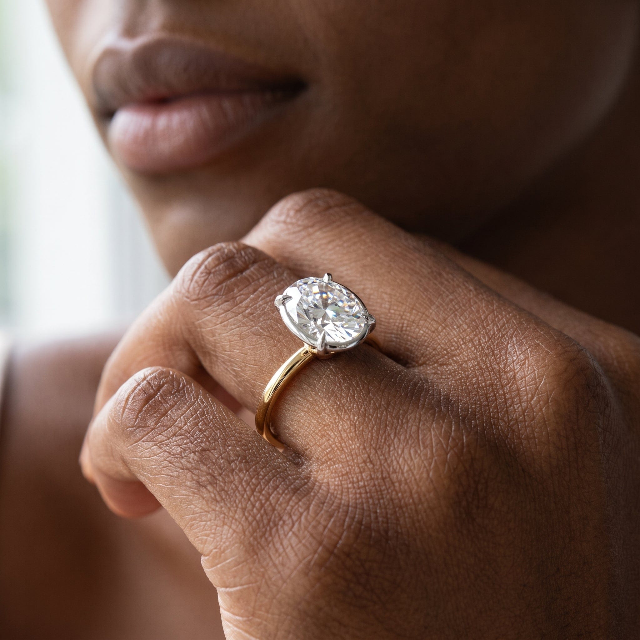 RING The W Bezel Engagement Ring