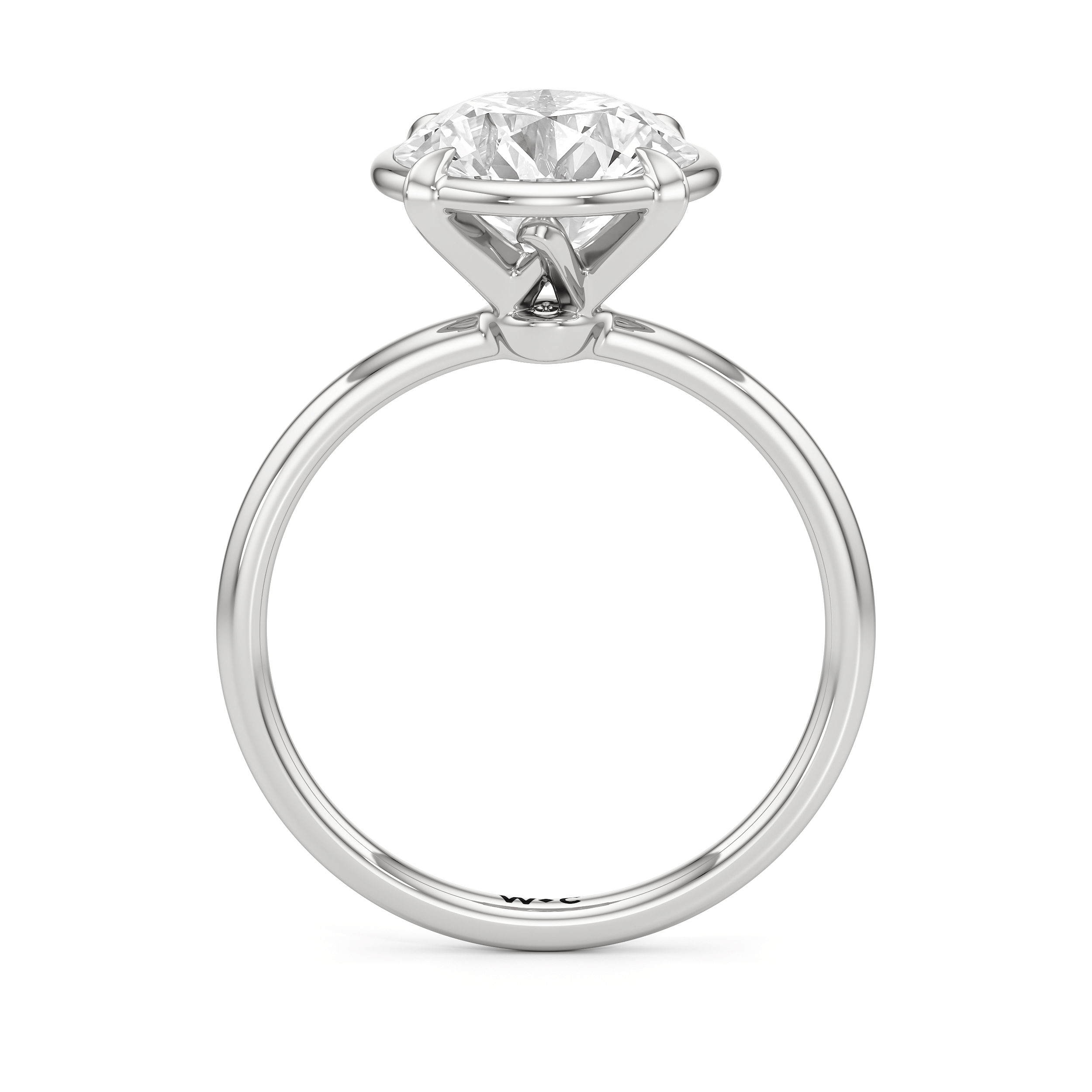 RING The W Bezel Engagement Ring