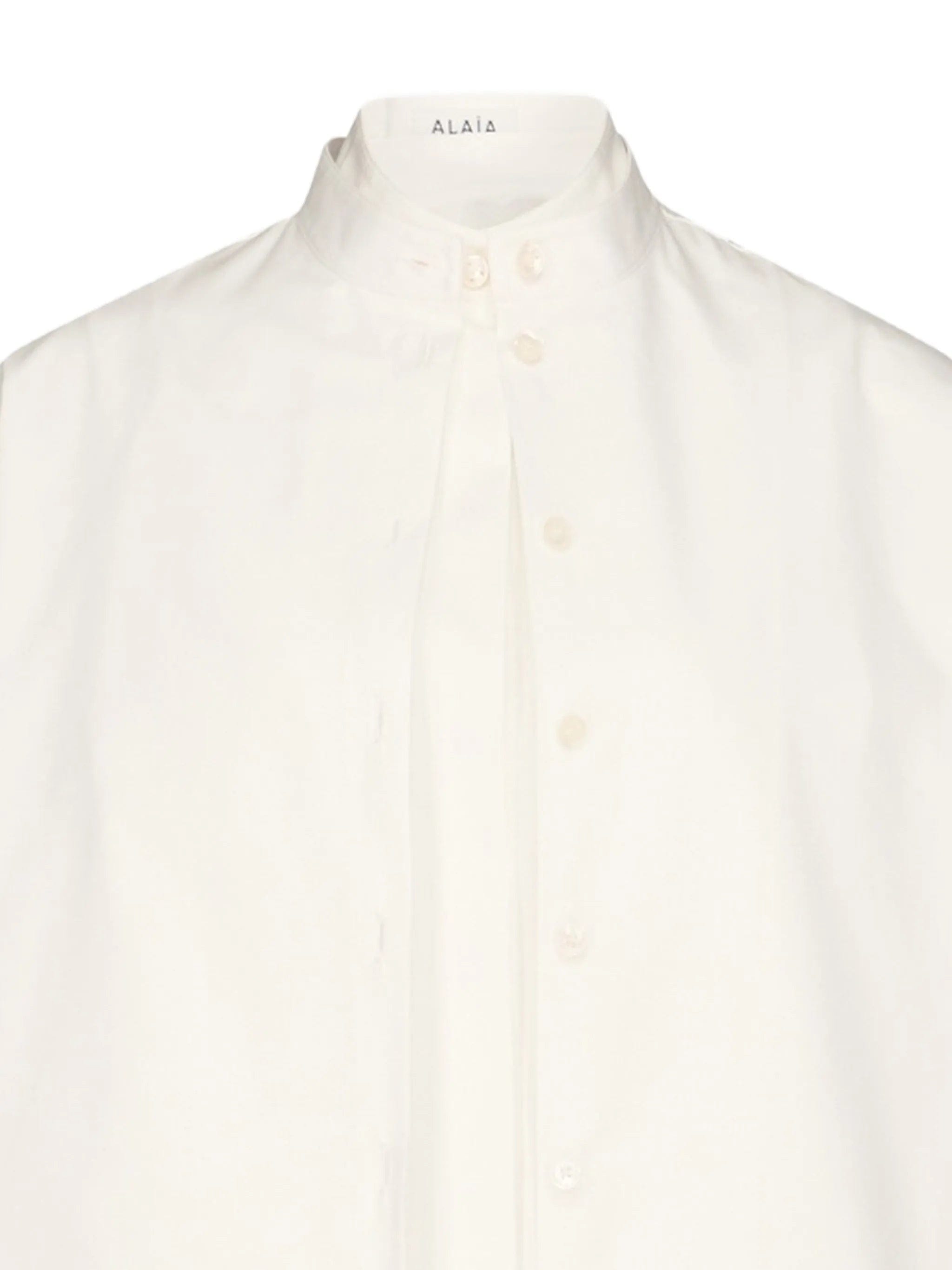 Alaïa layered poplin shirt