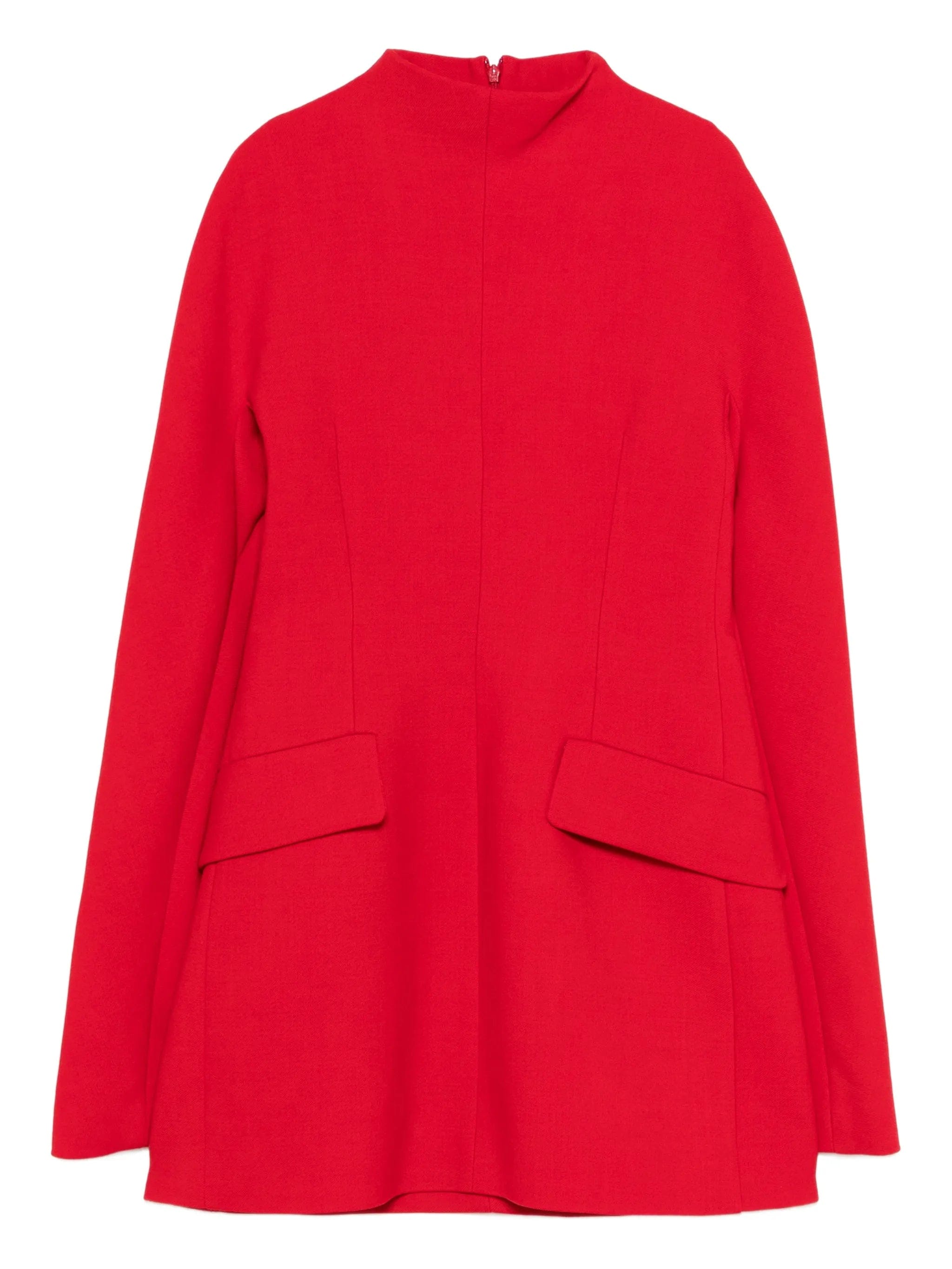 Sportmax mock neck pocket mini dress