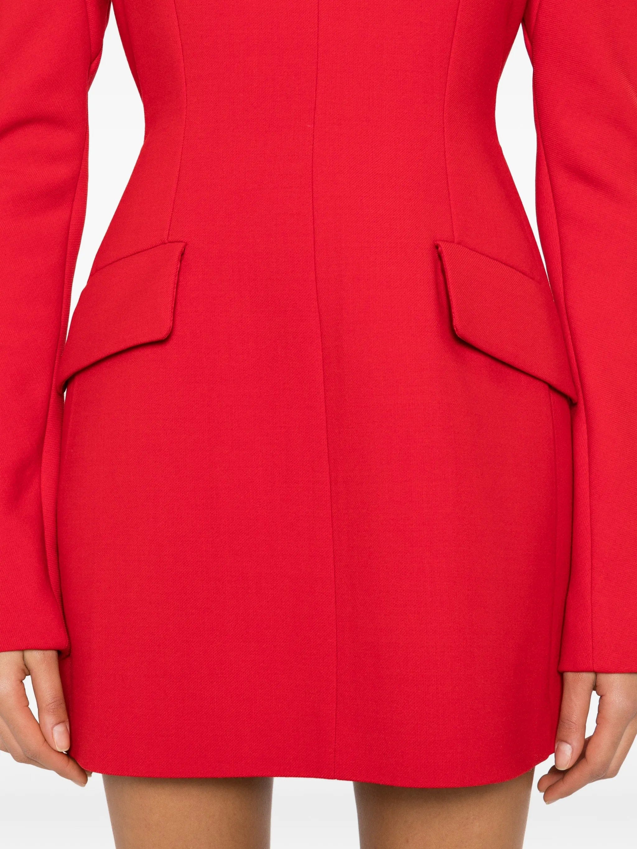 Sportmax mock neck pocket mini dress