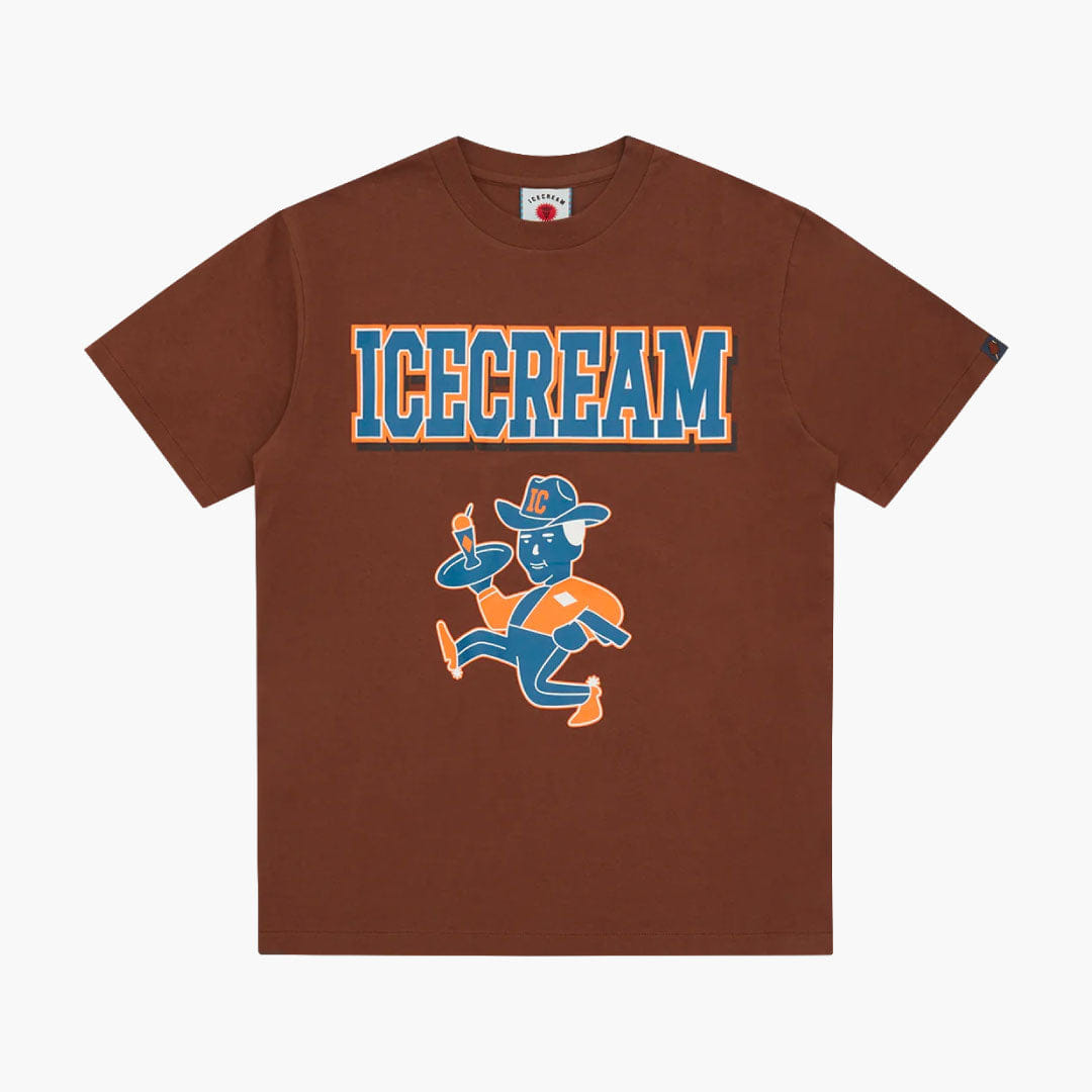 Icecream Served Up T - shirt Brown