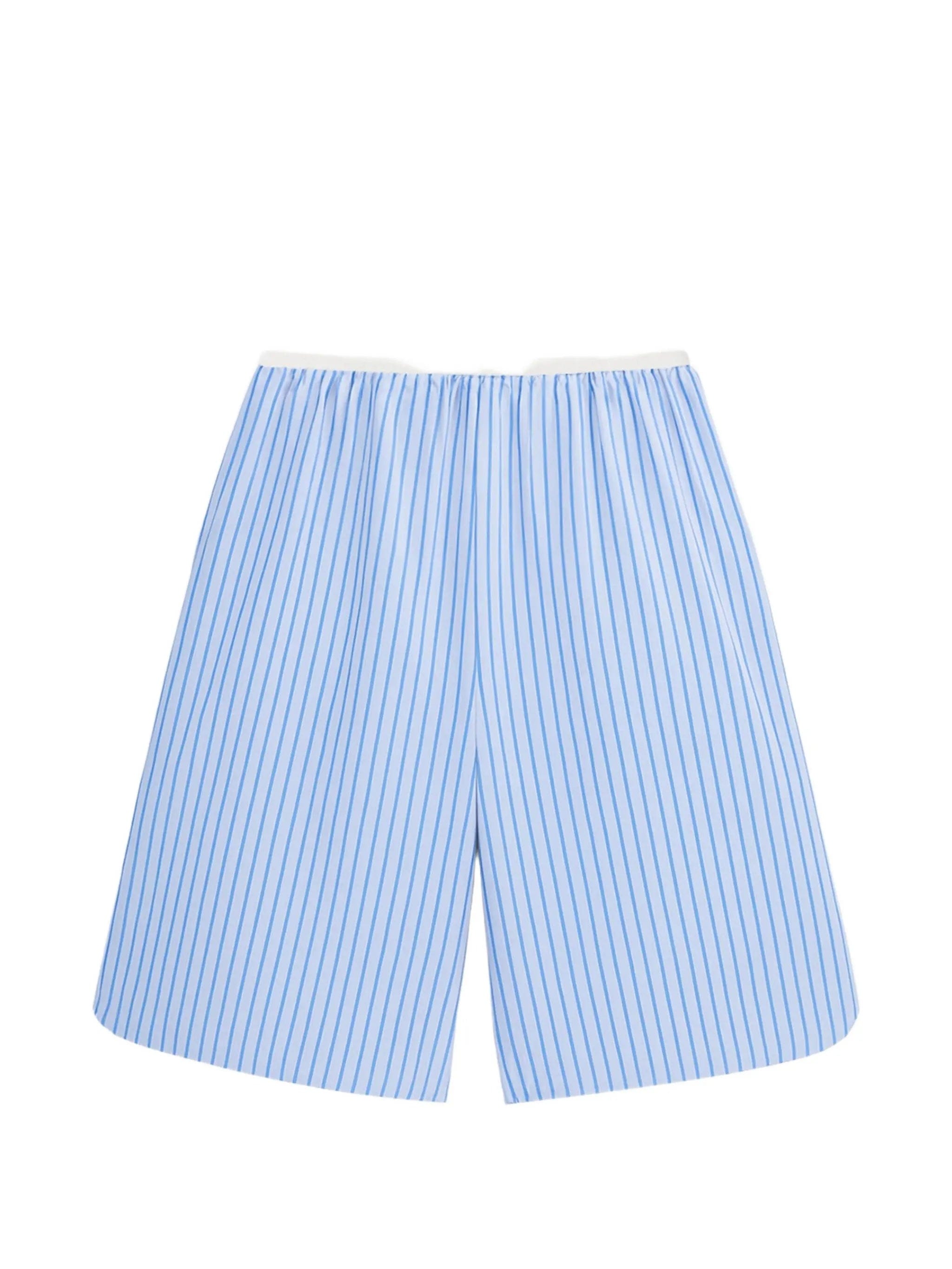 The Frankie Shop Elyn striped Bermuda shorts
