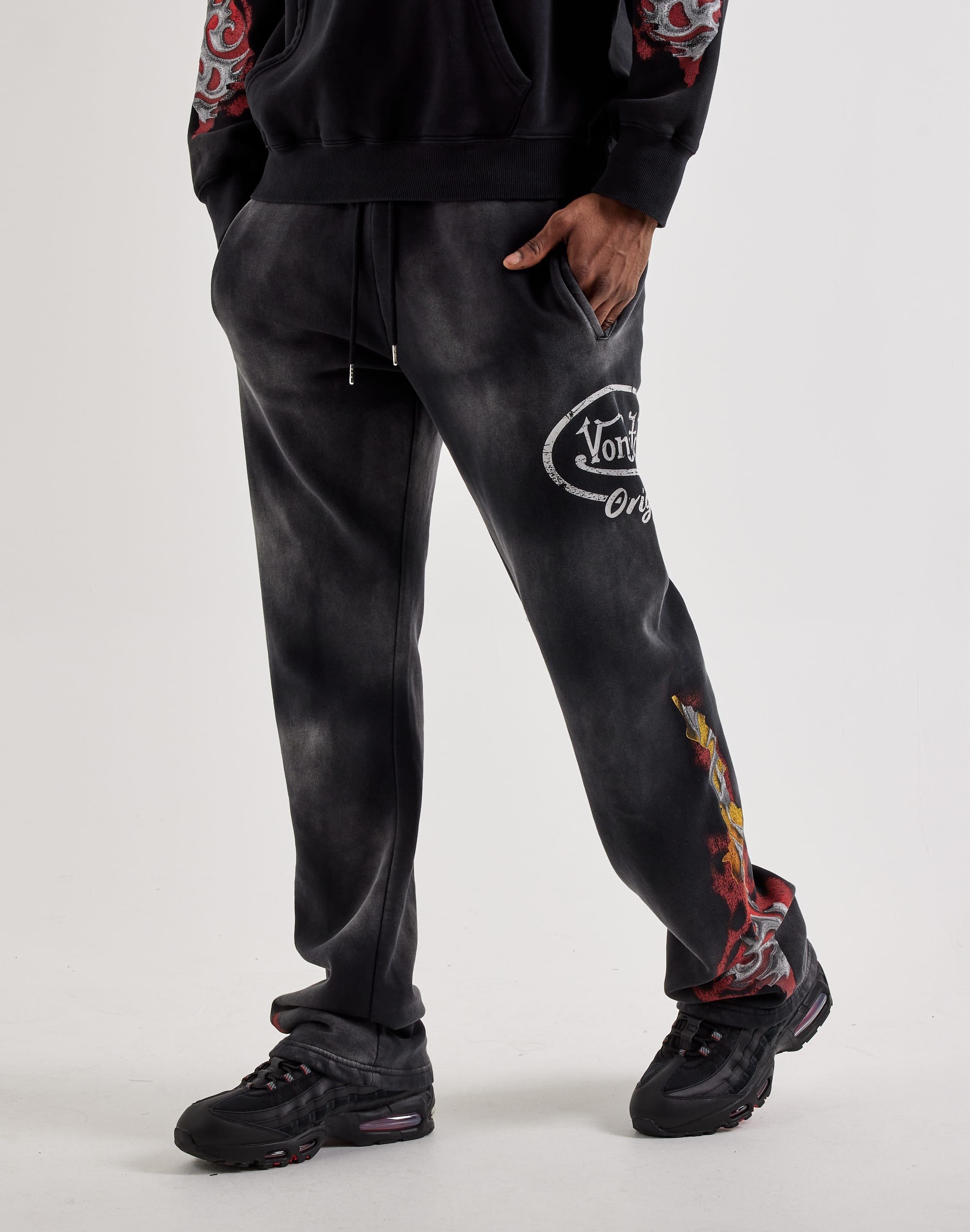 Von Dutch Originals Vintage Wash Fleece Pants