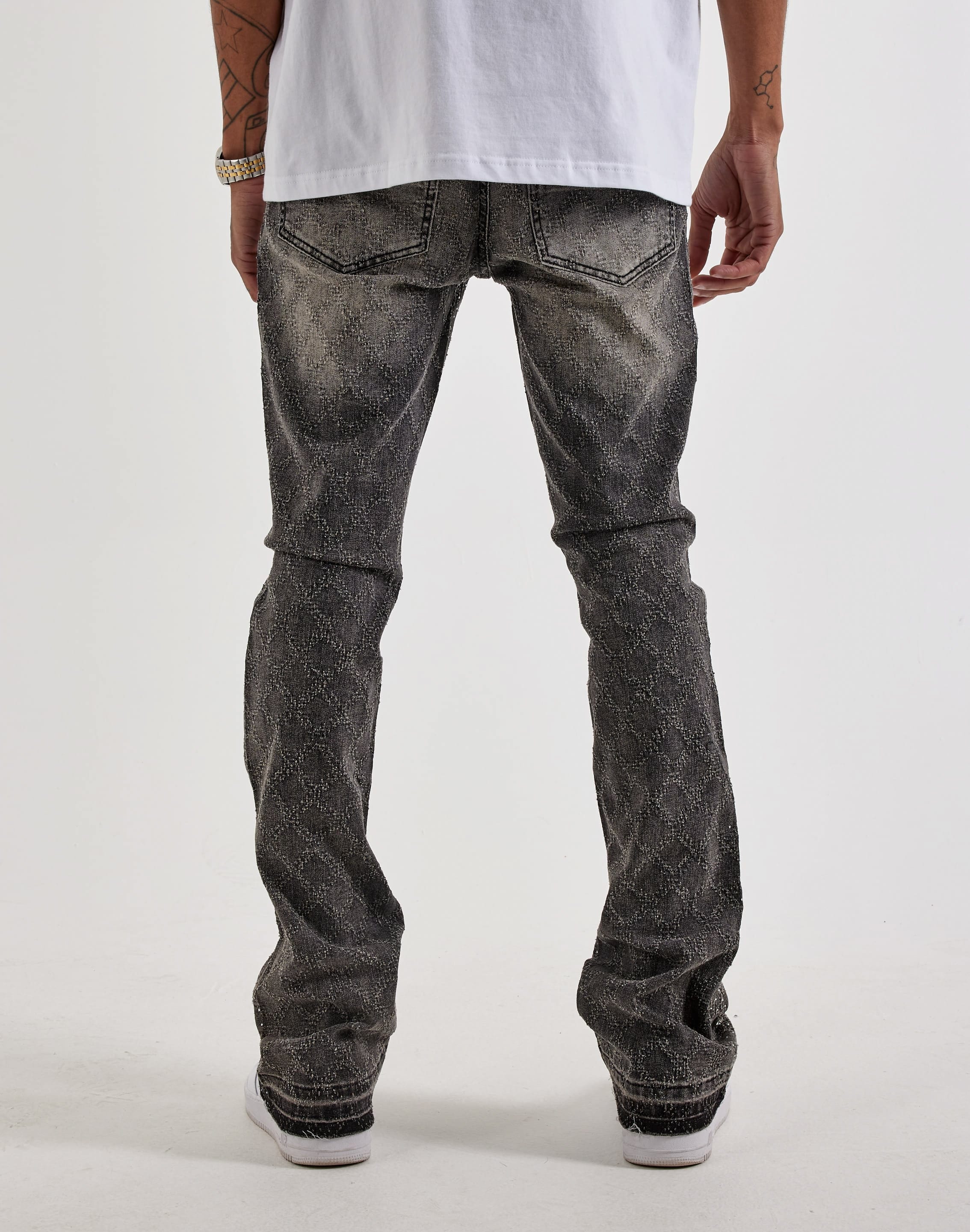 UR Diamond Stud Stacked Denim Jeans