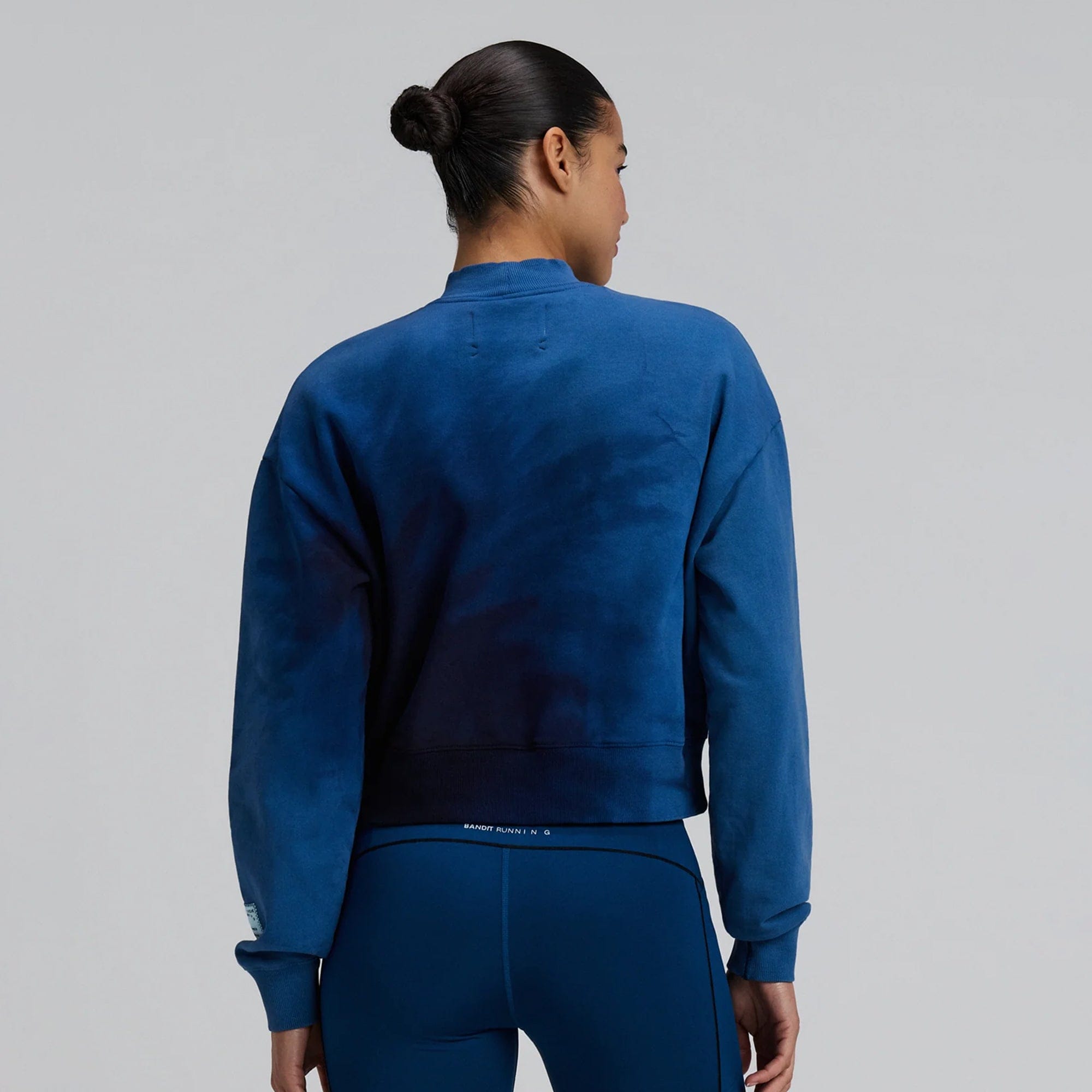 Bandit Running Womens Classic Cropped Mockneck Sweatshirt