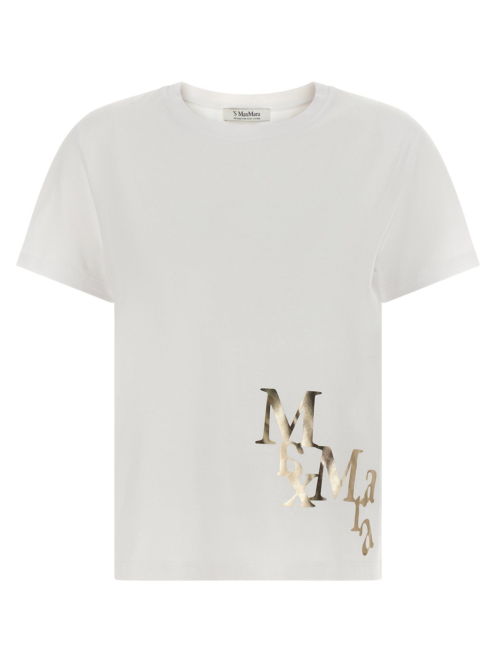 Max Mara 'S Logo - Print Cotton T - shirt — White