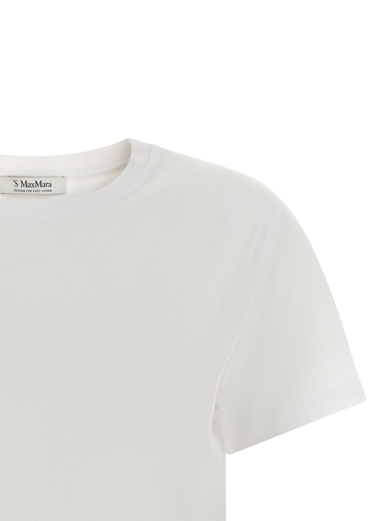 Max Mara 'S Logo - Print Cotton T - shirt — White