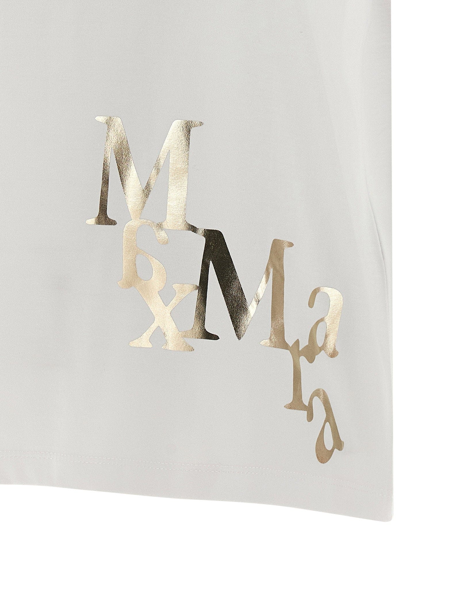 Max Mara 'S Logo - Print Cotton T - shirt — White
