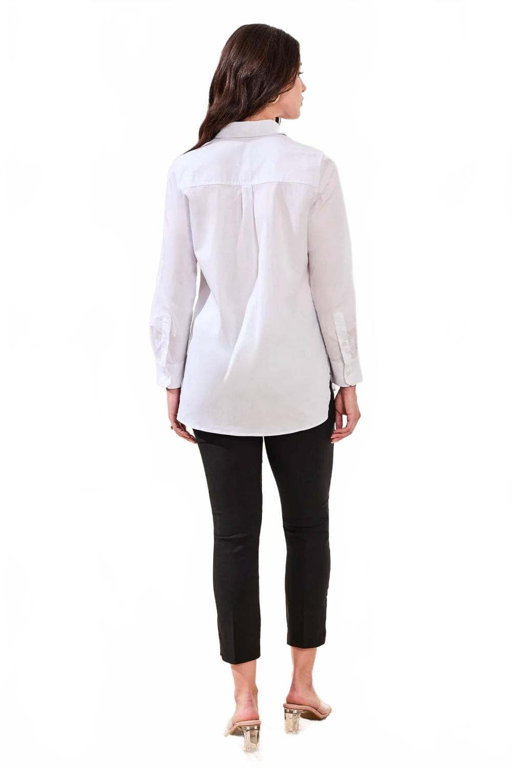 Classic Button Up Shirt In White