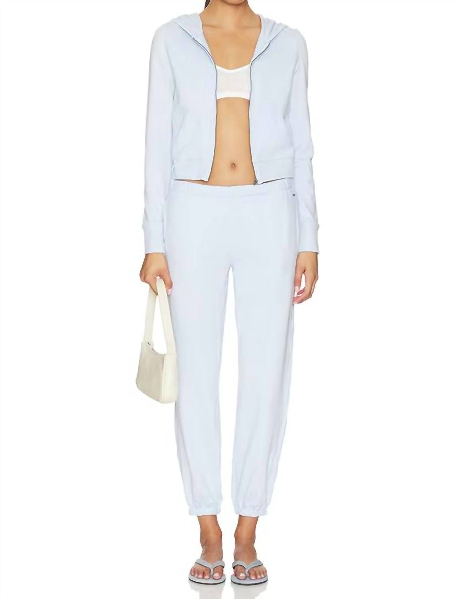 Heather Halo Modern Sweatpant In Soft Sky Heather