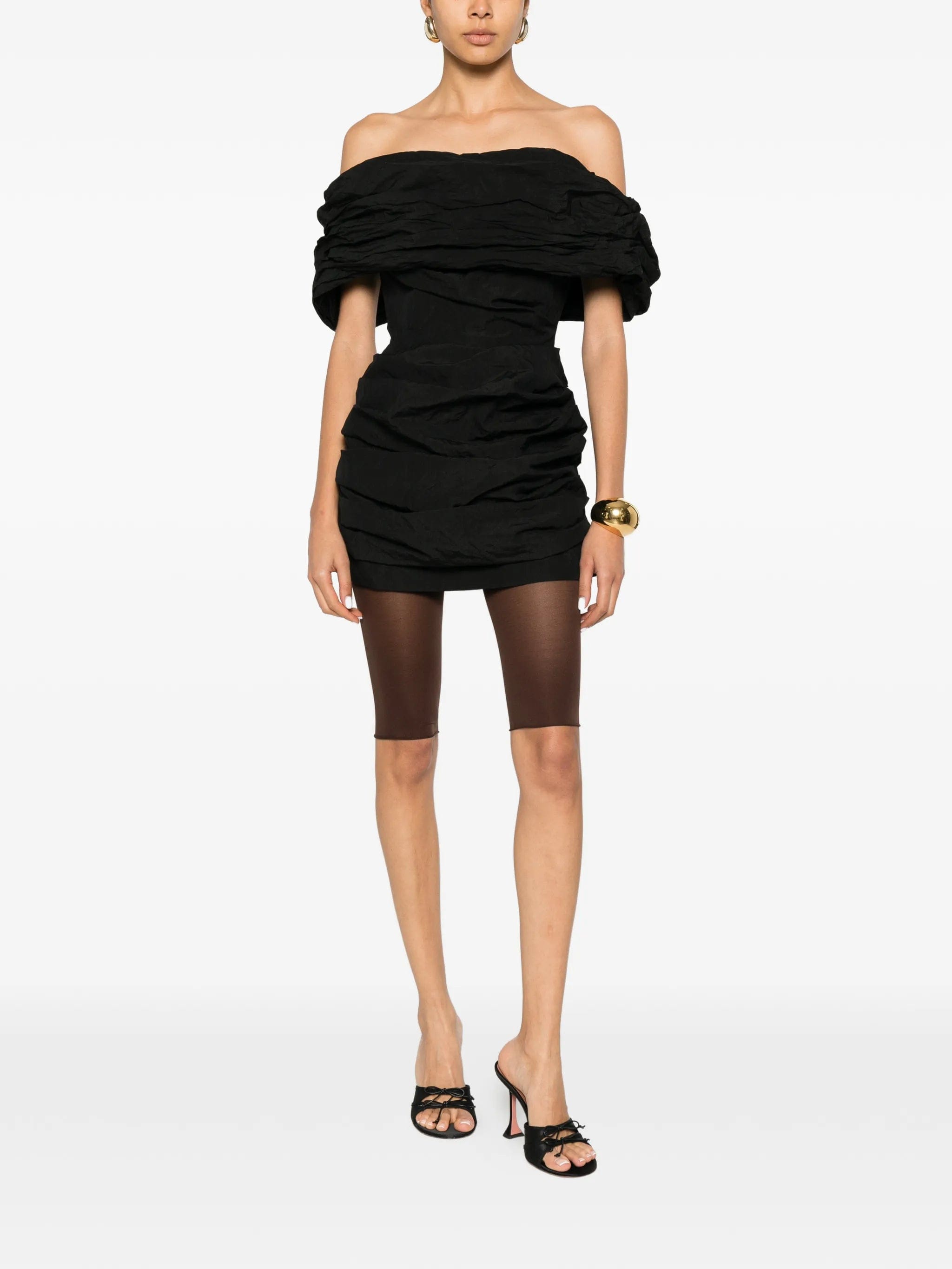 Magda Butrym ruched off - the - shoulder mini dress