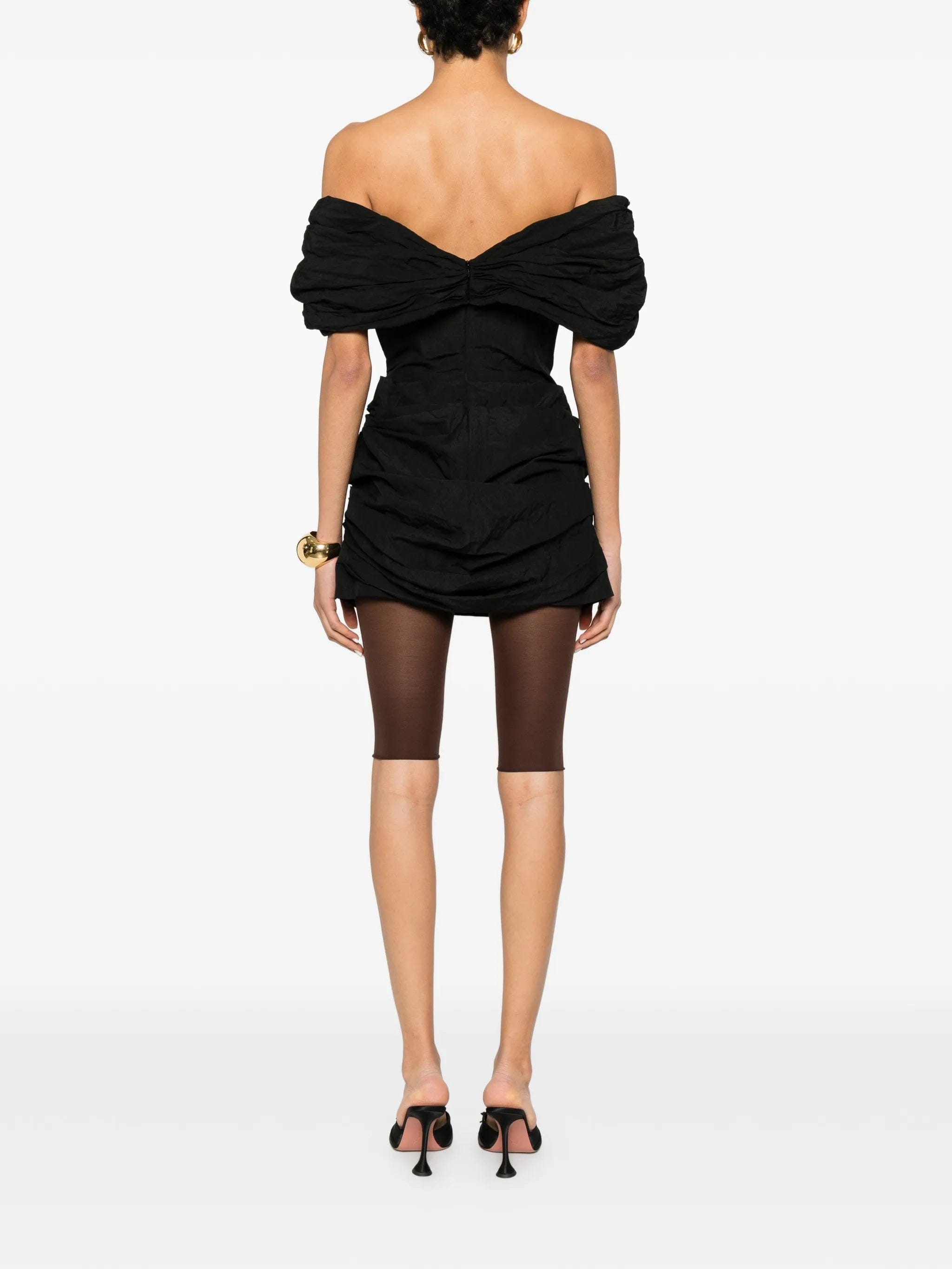 Magda Butrym ruched off - the - shoulder mini dress