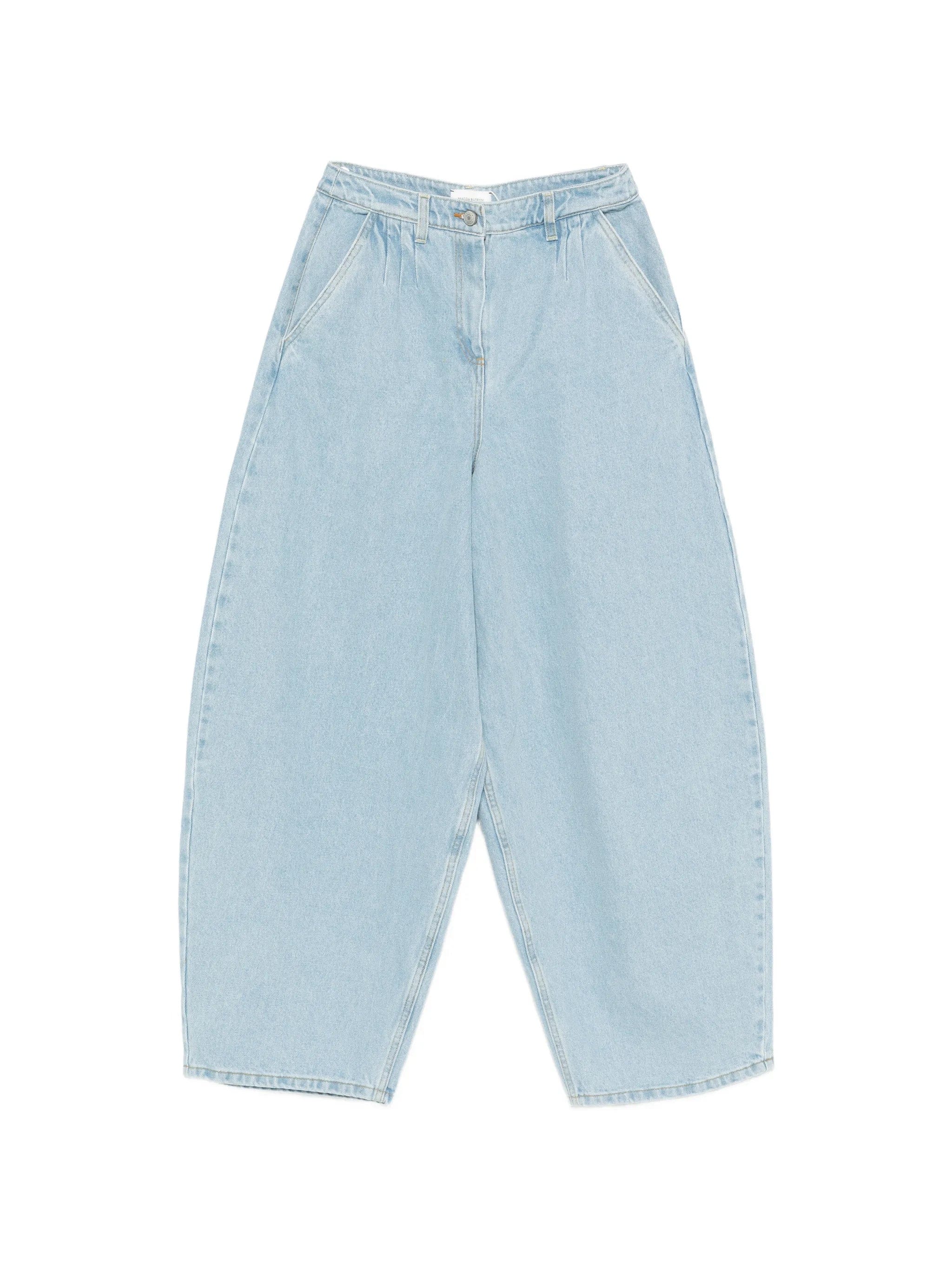 Magda Butrym pleated widw - leg jeans