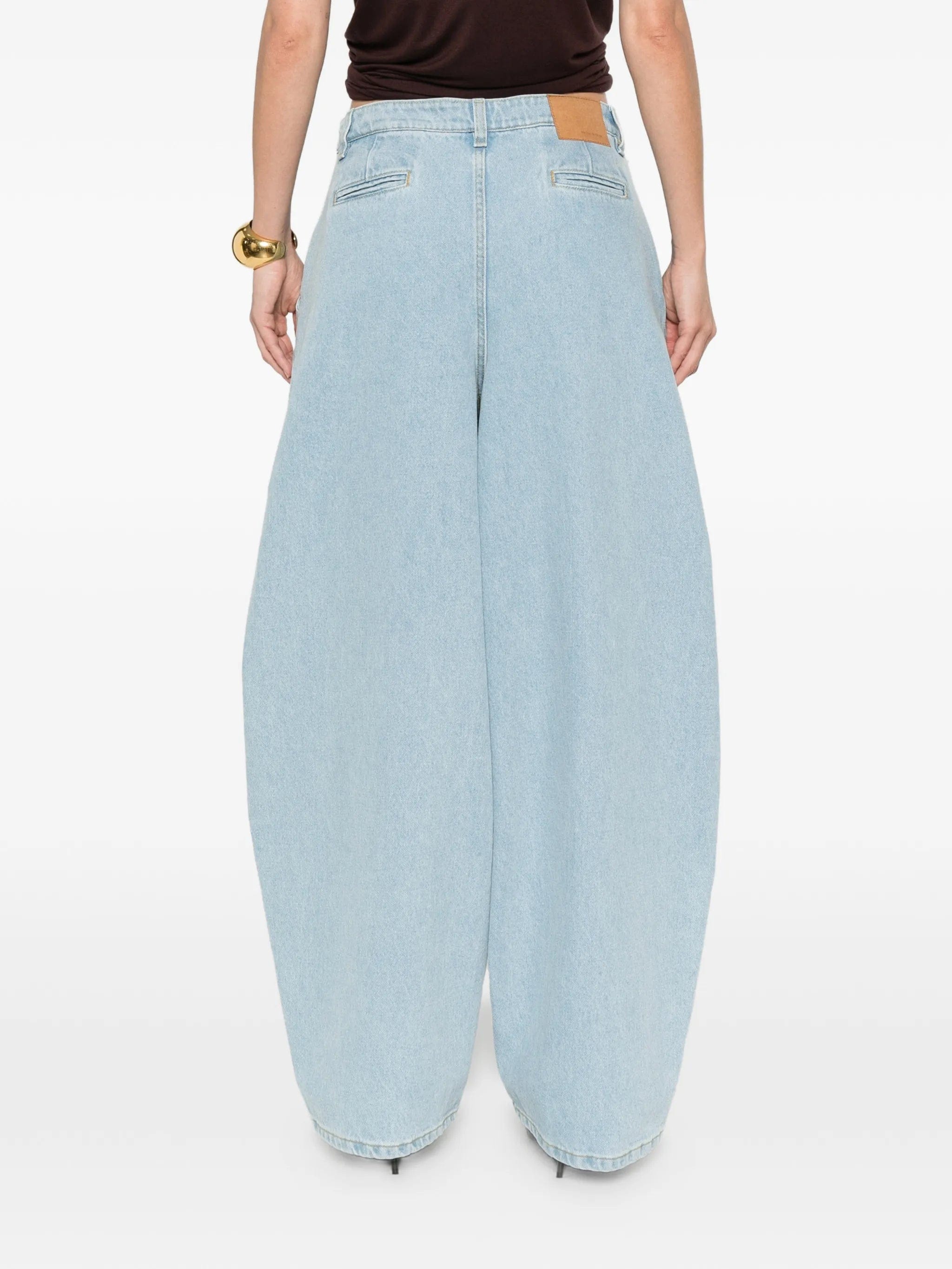 Magda Butrym pleated widw - leg jeans