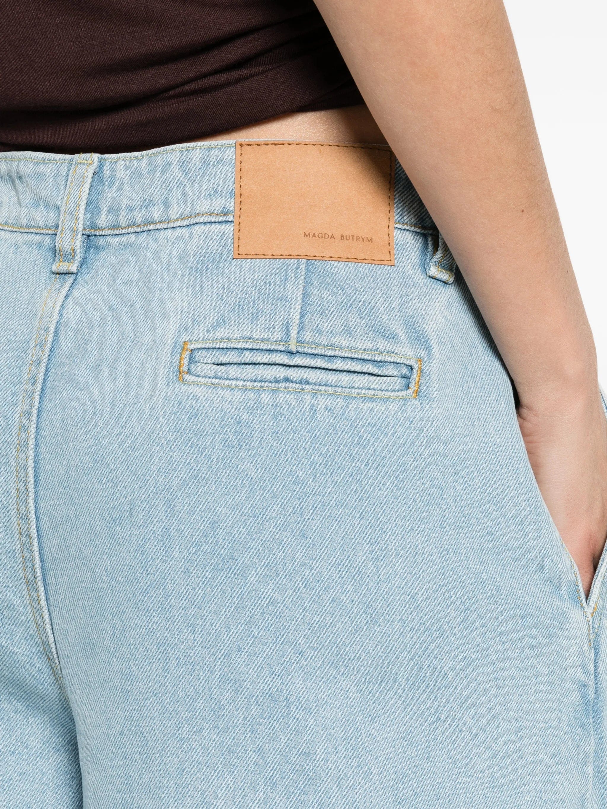 Magda Butrym pleated widw - leg jeans